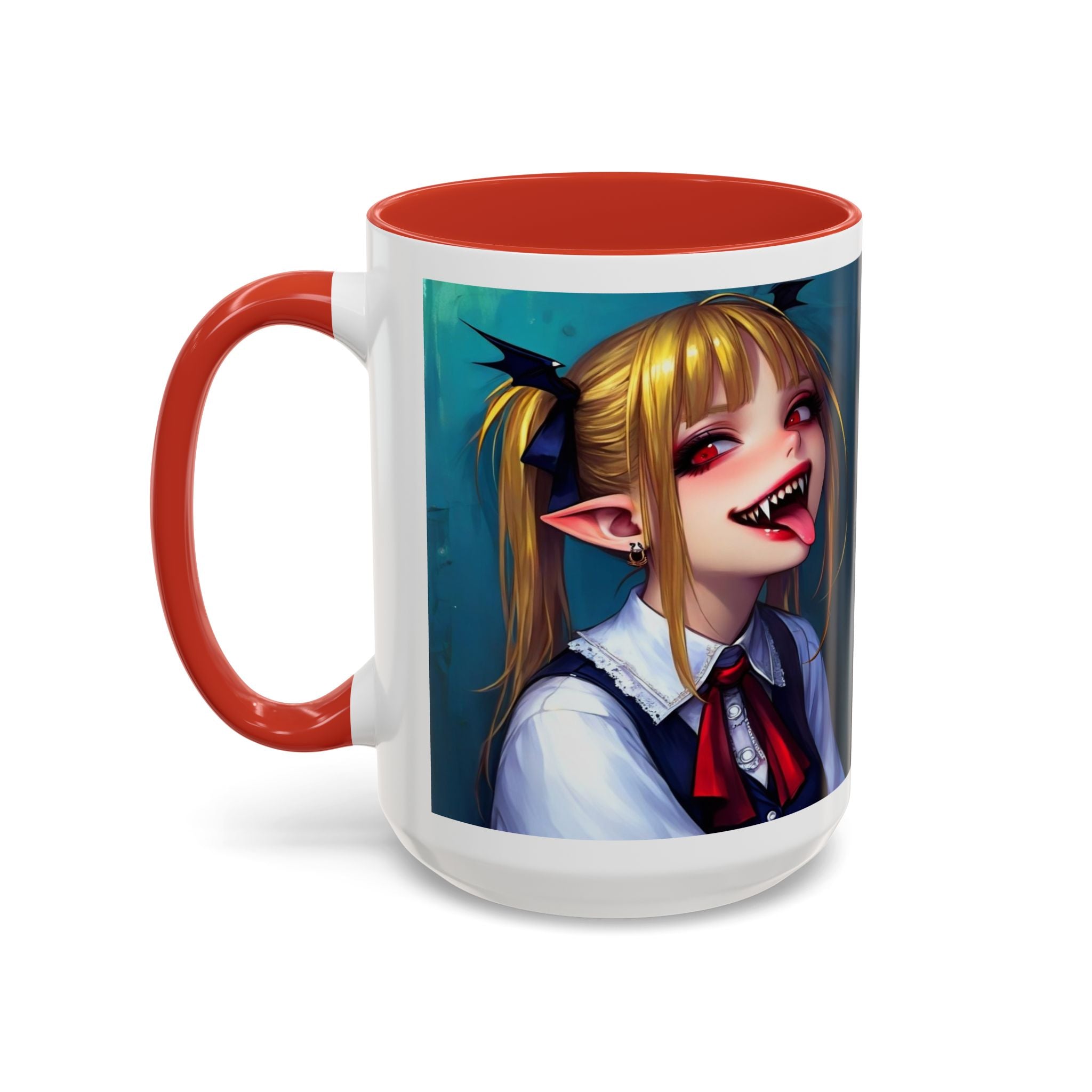 goth vampire girl Gothic Anime Coffee Mug with Edgy Design horror art
