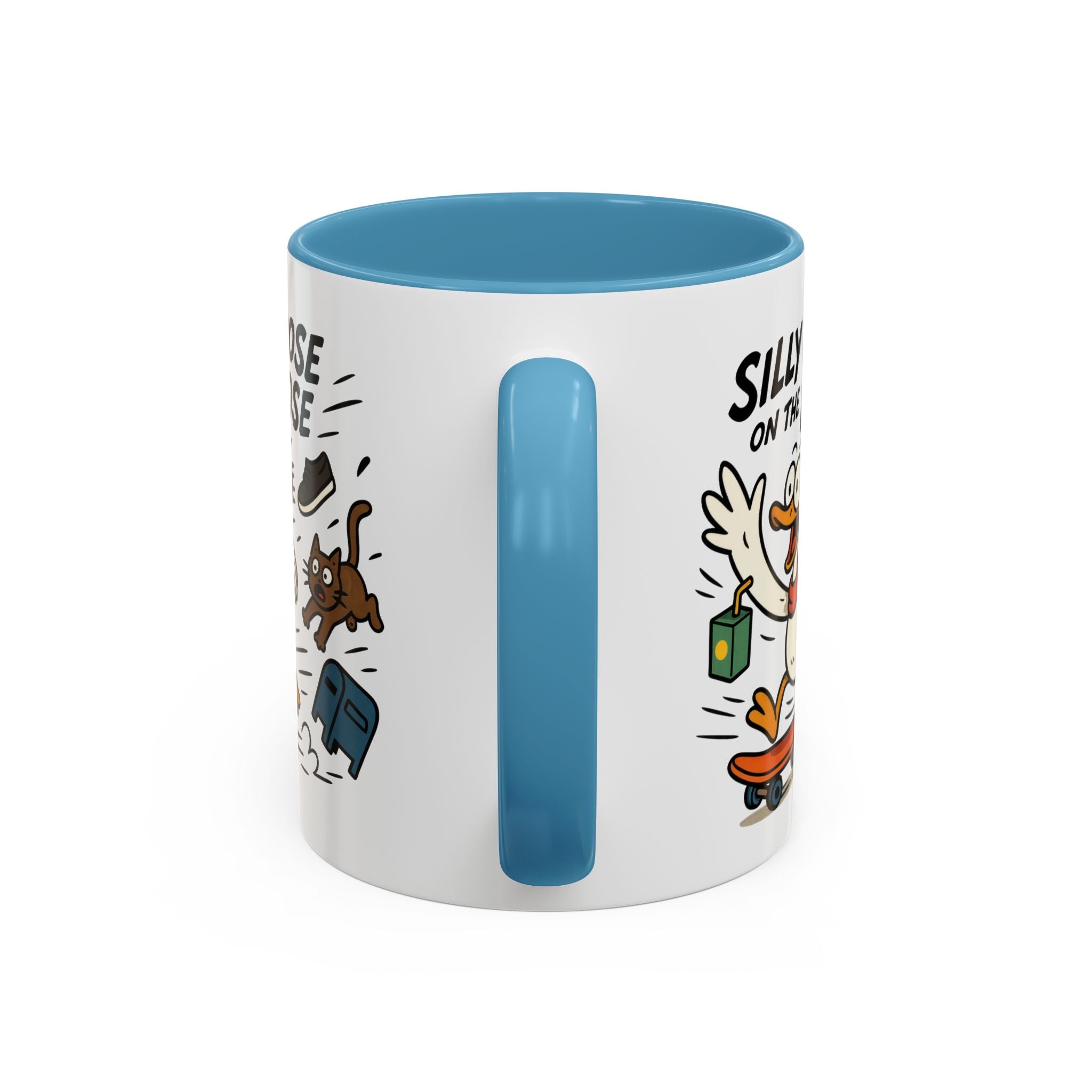 Silly Goose Coffee Mug - Fun Gift for Animal Lovers, Quirky Desk Decor, Inspirational Drinkware, Home & Office Tea Cups