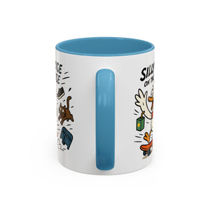 Silly Goose Coffee Mug - Fun Gift for Animal Lovers, Quirky Desk Decor, Inspirational Drinkware, Home & Office Tea Cups