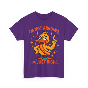 Funny attitude always right Tee, Casual Wear, Gift for Friends, Humor T-Shirt,  Loungewear, Birthday Gift