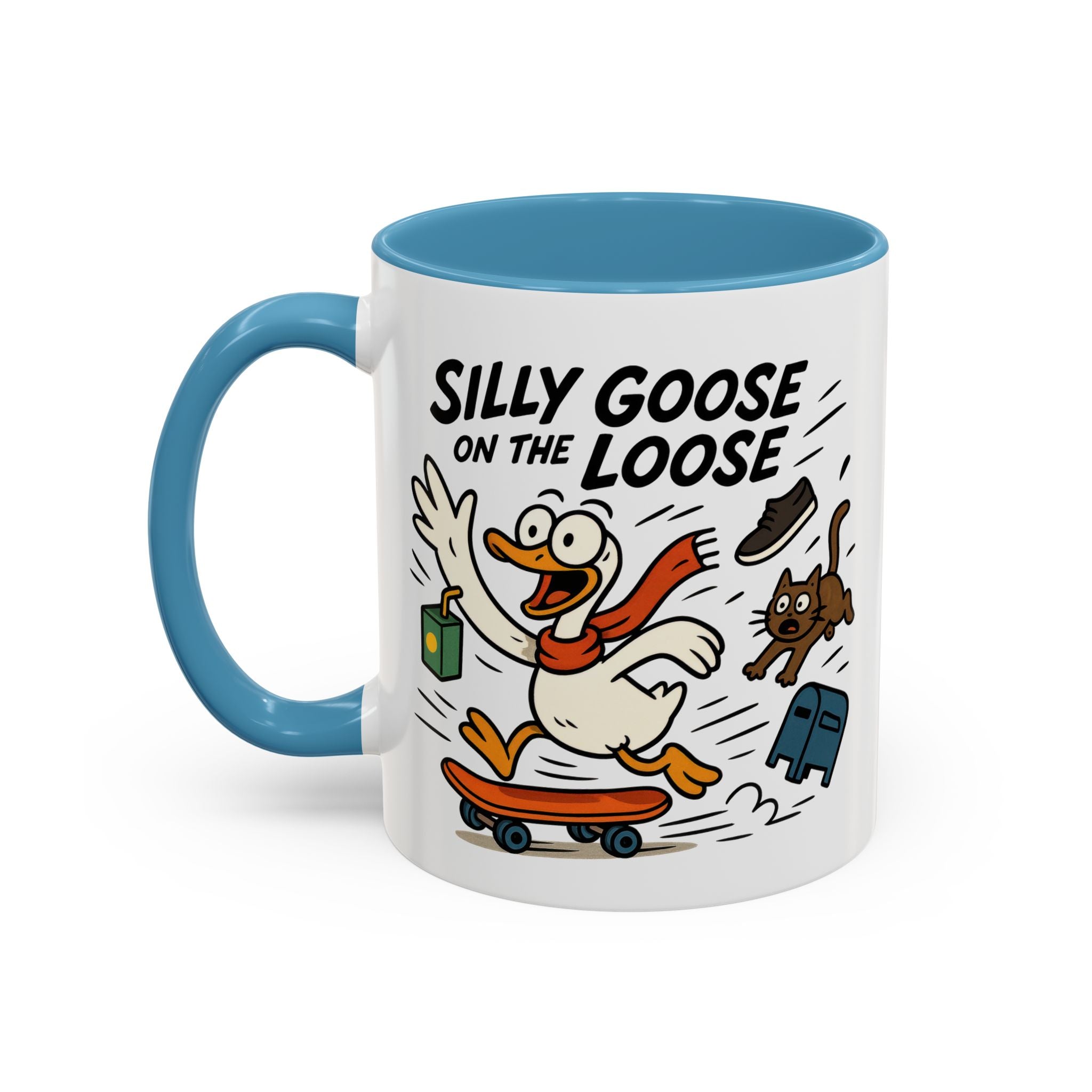 Silly Goose Coffee Mug - Fun Gift for Animal Lovers, Quirky Desk Decor, Inspirational Drinkware, Home & Office Tea Cups