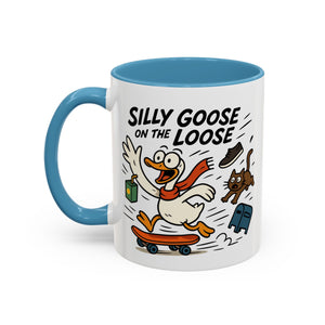 Silly Goose Coffee Mug - Fun Gift for Animal Lovers, Quirky Desk Decor, Inspirational Drinkware, Home & Office Tea Cups
