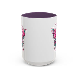 Stronger Than The Storm Accent Coffee Mug - Inspirational Butterfly Design