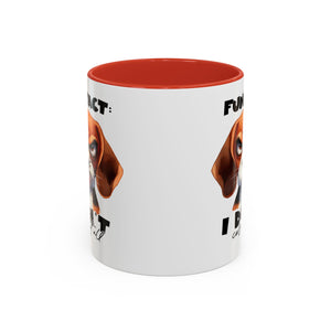 Funny Dog Accent Coffee Mug - Beagle Lover Gift, Pet Owner Present, Unique Animal Mug, Quirky Home Decor, Fun Fact Design