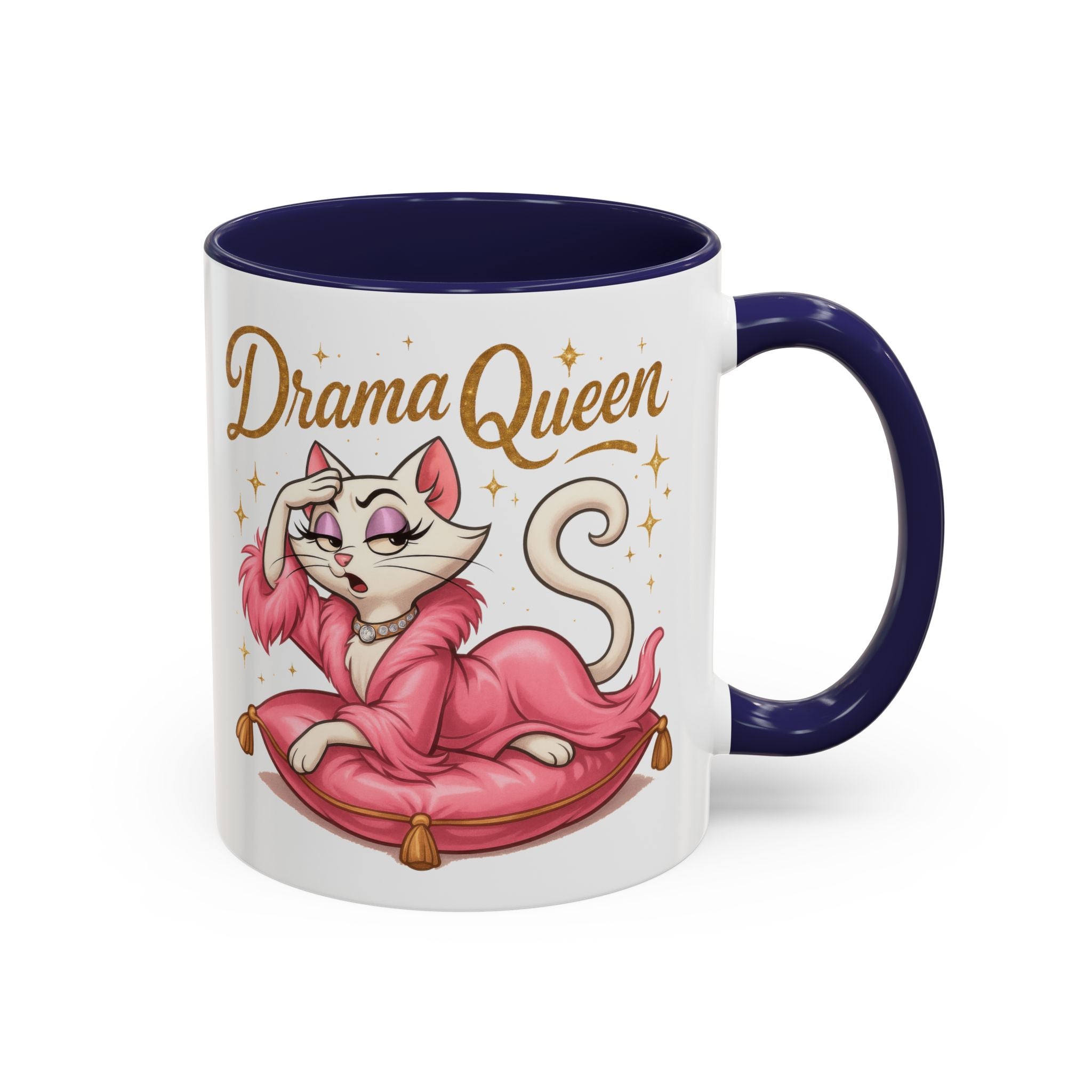 Drama Queen Coffee Mug - Fun Gift for Cat Lovers, Unique Mug for Tea or Coffee, Perfect for Birthdays, Mother's Day & Housewarming