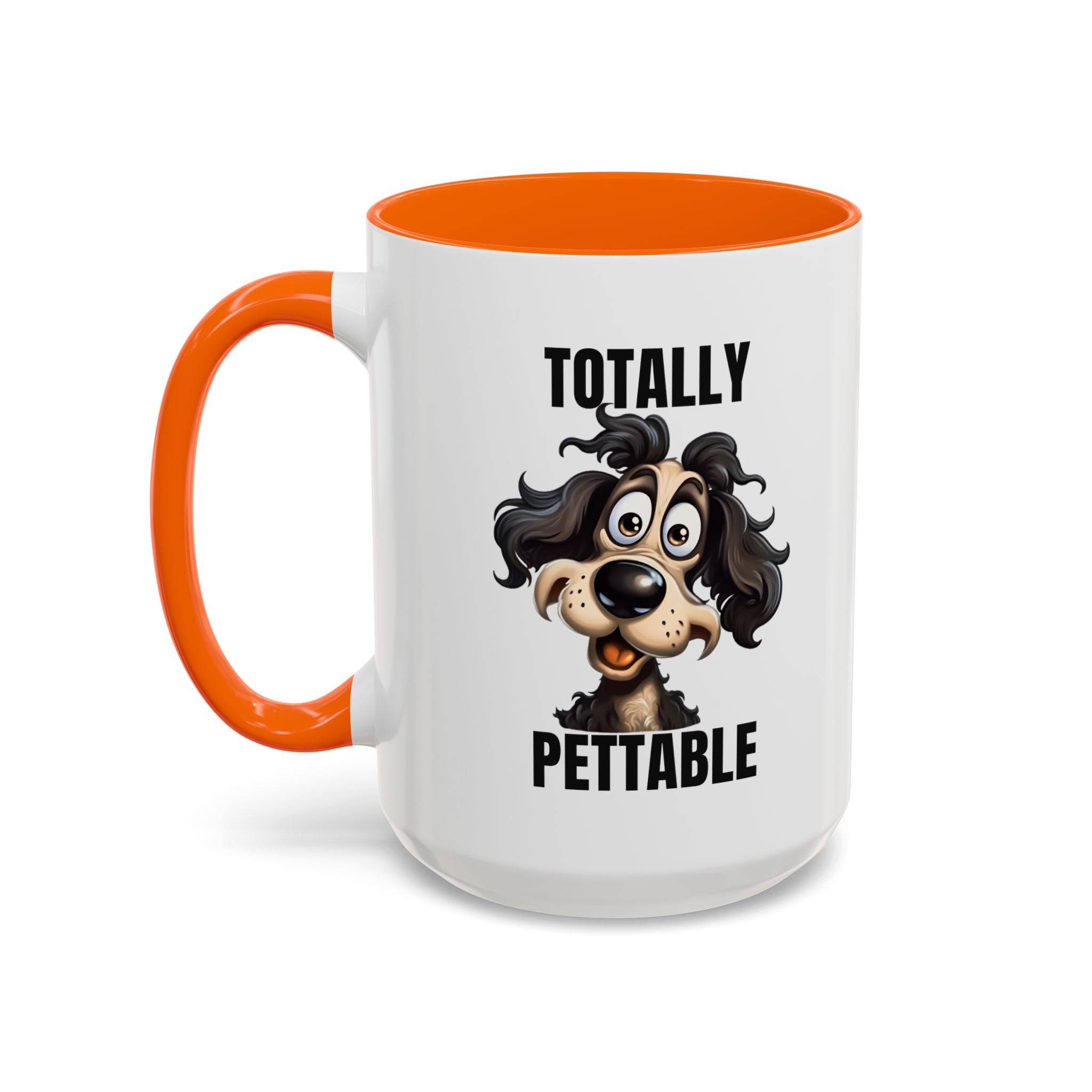 Totally Pettable Coffee Mug, Dog Lover Gift, Animal Print Mug, Funny Pet Mug, Customizable Coffee Cup, Gift for Pet Owners