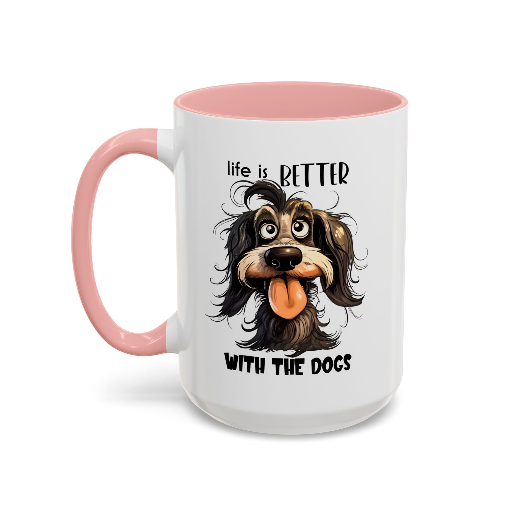 Life is Better with Dogs Coffee Mug - Cute Dog Lover Gift, Animal Themed Mug, Pet Owner Present, Fun Coffee Cup, Gift for Him/Her