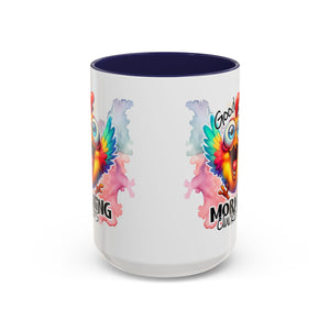 good Morning Mug with Cheerful Rooster Design - Perfect for Coffee Lovers, Gifting, Morning Routine, Kitchen Decor, Bird Enthusiasts