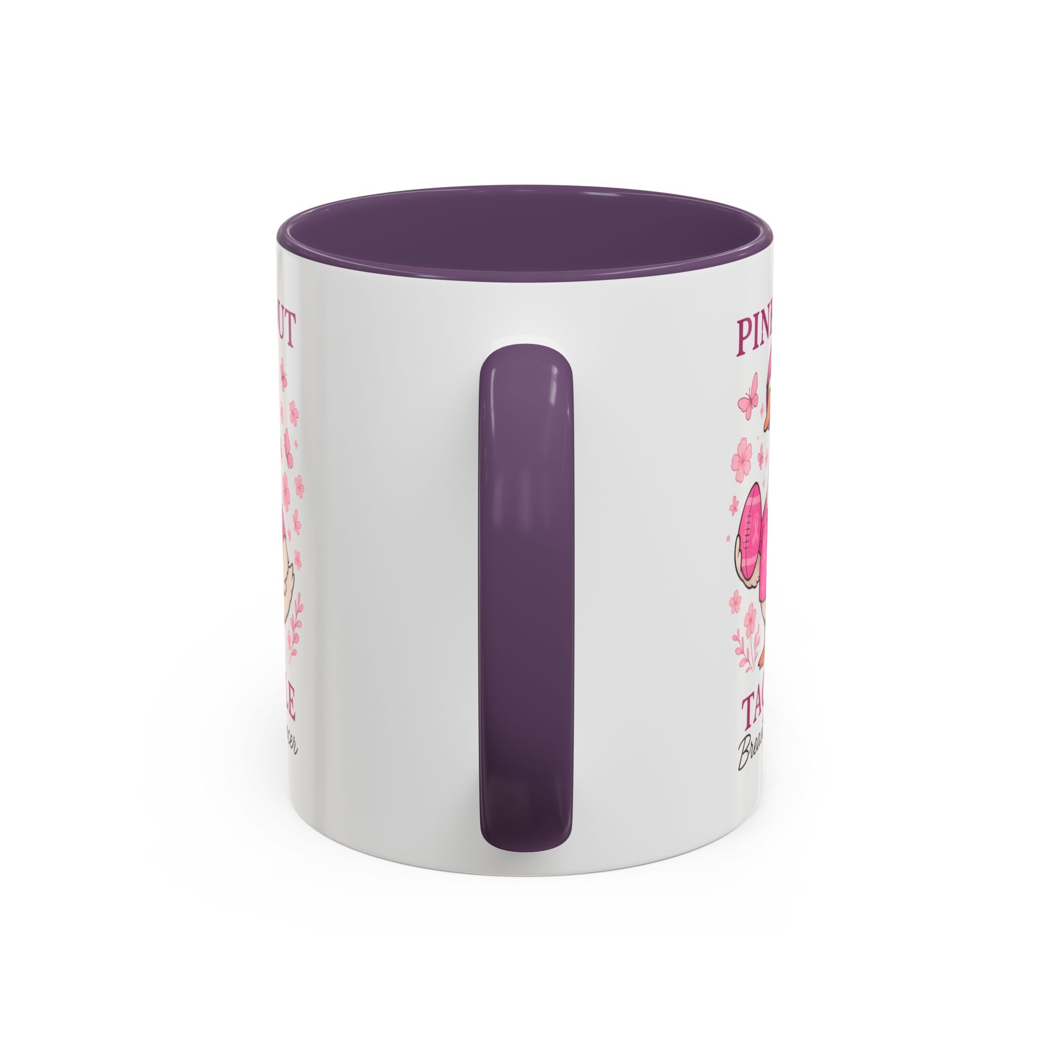 Breast Cancer Awareness Coffee Mug, Pink Out Tackle Duck Design, Supportive Gift for Fighters & Survivors, Cheerful Office Decor, [...]