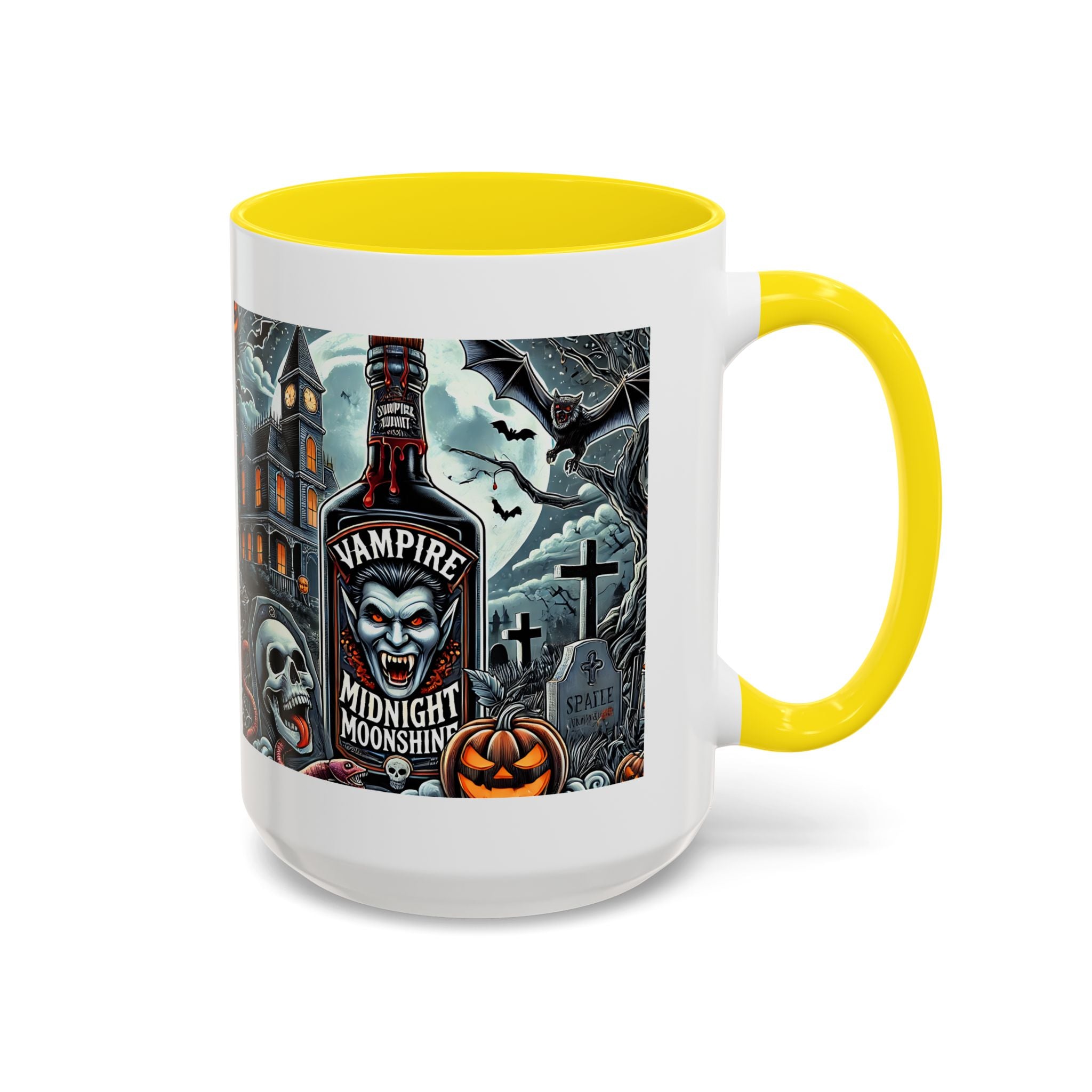 Gothic vampire Halloween Coffee Mug, Spooky Decor, Skull Design, Gift for Horror Lovers,  Party Essential, Unique Drinkware