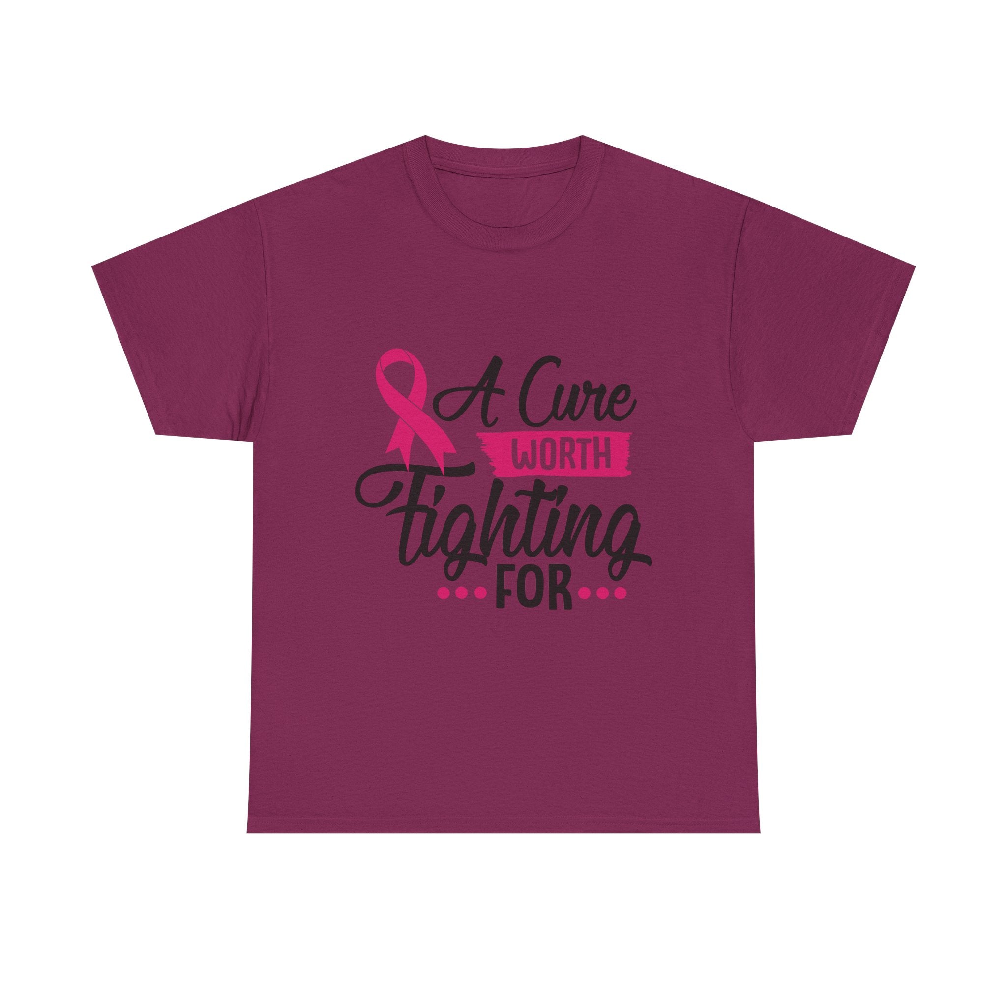 Breast Cancer Awareness Tee, A Cure Worth Fighting For Shirt, Unisex Support T-Shirt, Gift for Hope and Strength, Fundraising Apparel