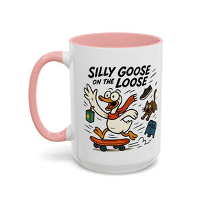 Silly Goose Coffee Mug - Fun Gift for Animal Lovers, Quirky Desk Decor, Inspirational Drinkware, Home & Office Tea Cups