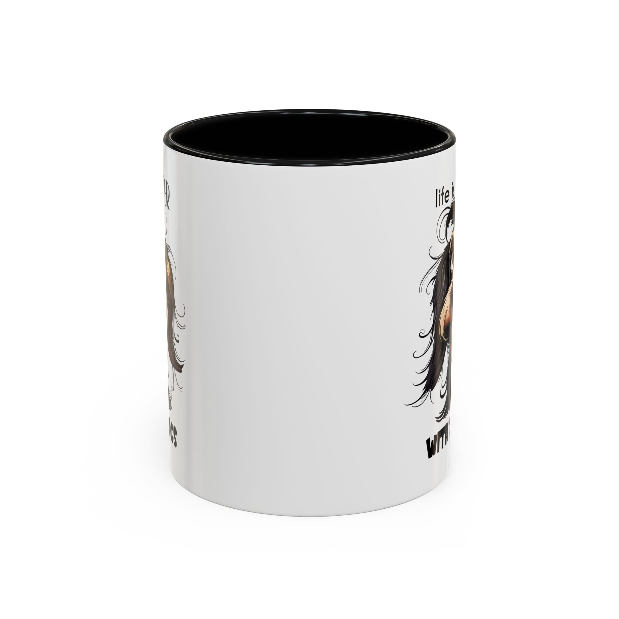 Life is Better with Dogs Coffee Mug - Cute Dog Lover Gift, Animal Themed Mug, Pet Owner Present, Fun Coffee Cup, Gift for Him/Her