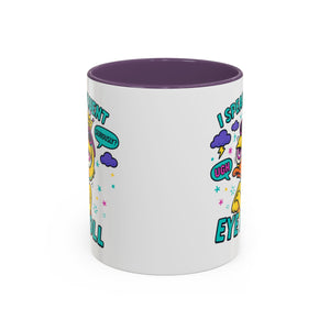 attitude Sassy Eye Roll Coffee Mug,  for Coffee Lovers, Gift for Friends, Quirky Tea Mug, Humor  Cute Kitchen Decor