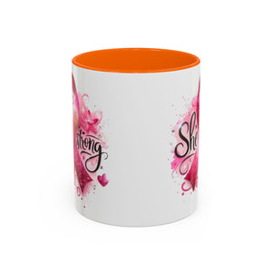 Empowering Pink Ribbon Coffee Mug - Gift for Survivors, Breast Cancer Awareness, Motivational Mug, Inspirational Drinkware, Self-Care Gift