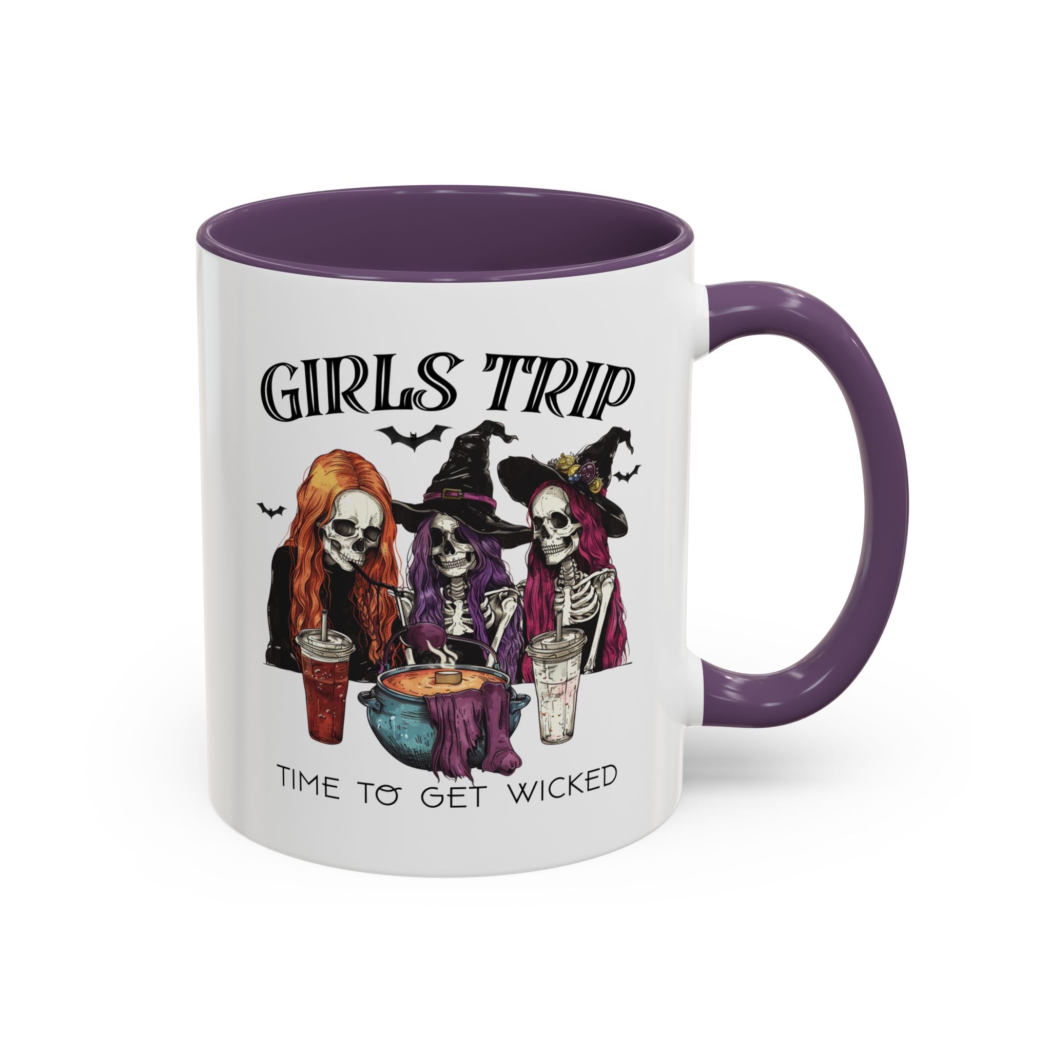Wicked Girls Trip Coffee Mug, Halloween Gift, Spooky Vibes, Friends Gatherings, Witchy Decor, Fun Drinking Mug