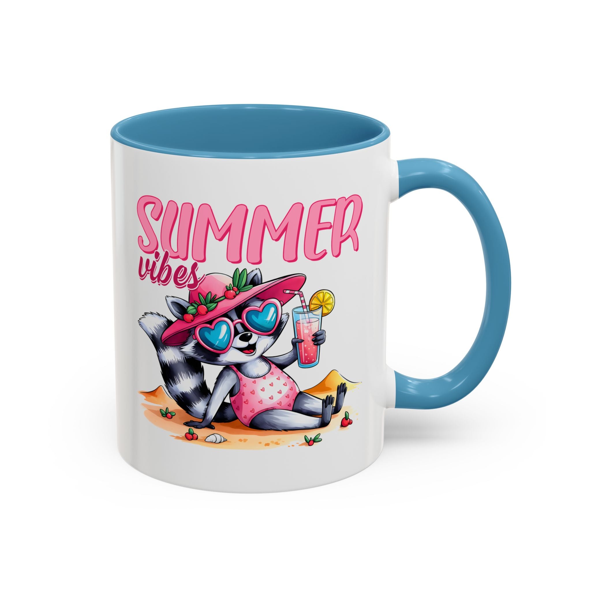 Summer Vibes Accent Coffee Mug - Fun & Colorful Design for Relaxing Moments