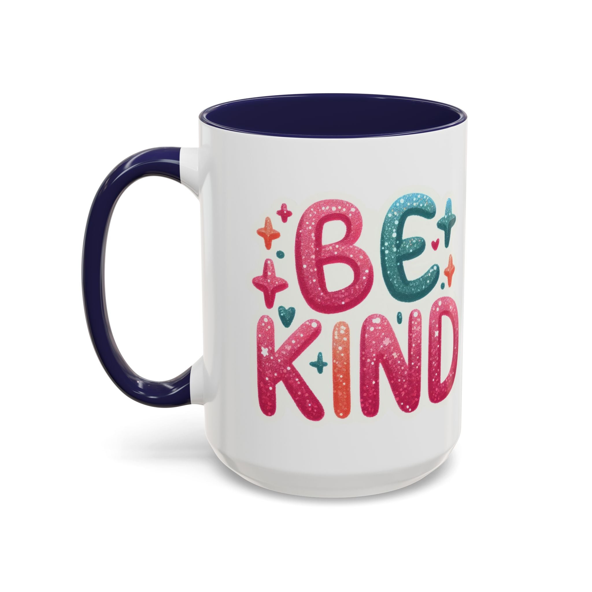 Be Kind Accent Coffee Mug – Colorful Positive Message 11/15oz