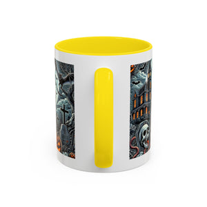 Gothic vampire Halloween Coffee Mug, Spooky Decor, Skull Design, Gift for Horror Lovers,  Party Essential, Unique Drinkware