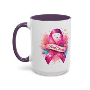 Inspirational Cancer Awareness Mug, Positive Affirmation Cup, Gift for Survivors, Supportive 11oz or 15oz Ceramic