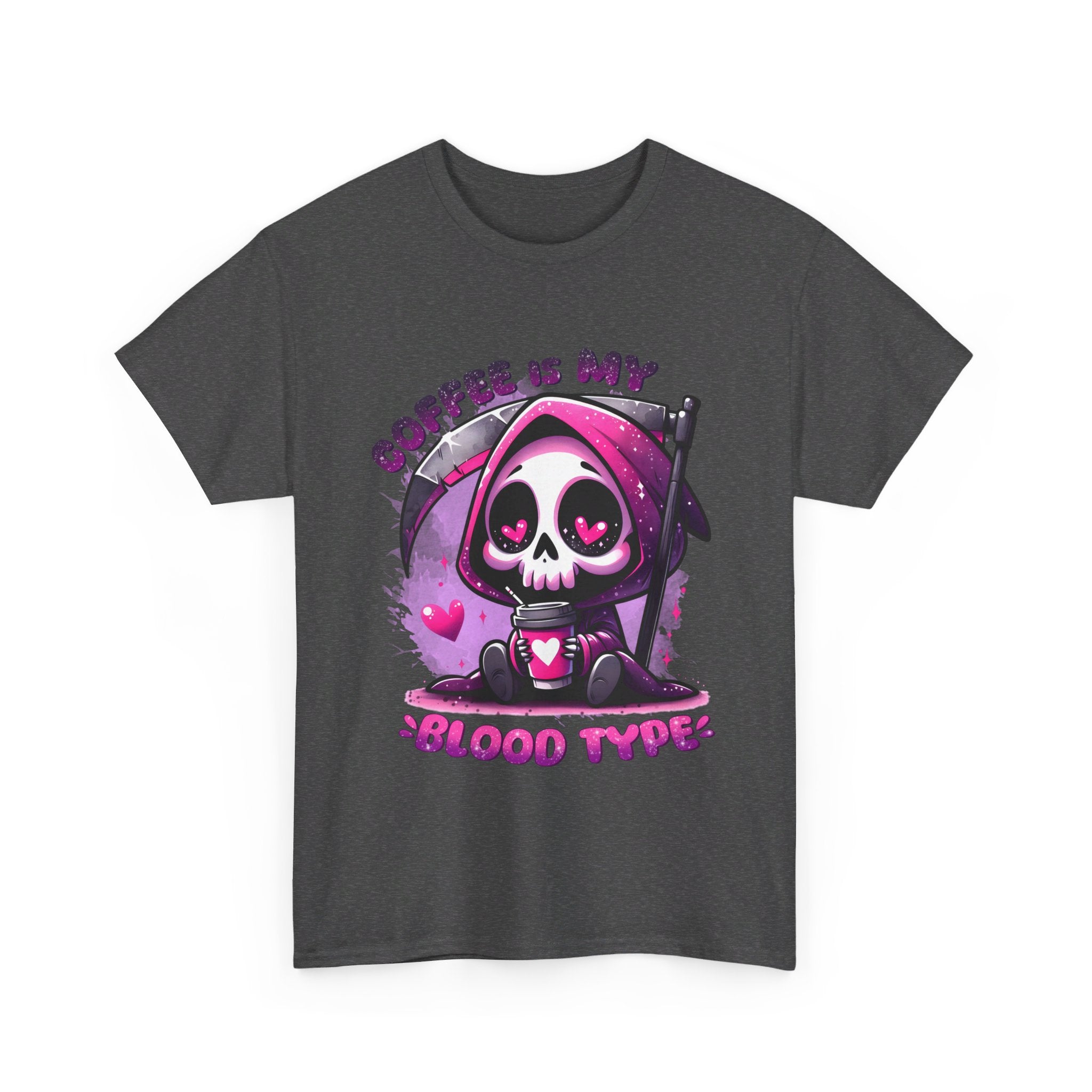 My blood type is coffee Unisex Heavy Cotton Tee by abc school fundraiser