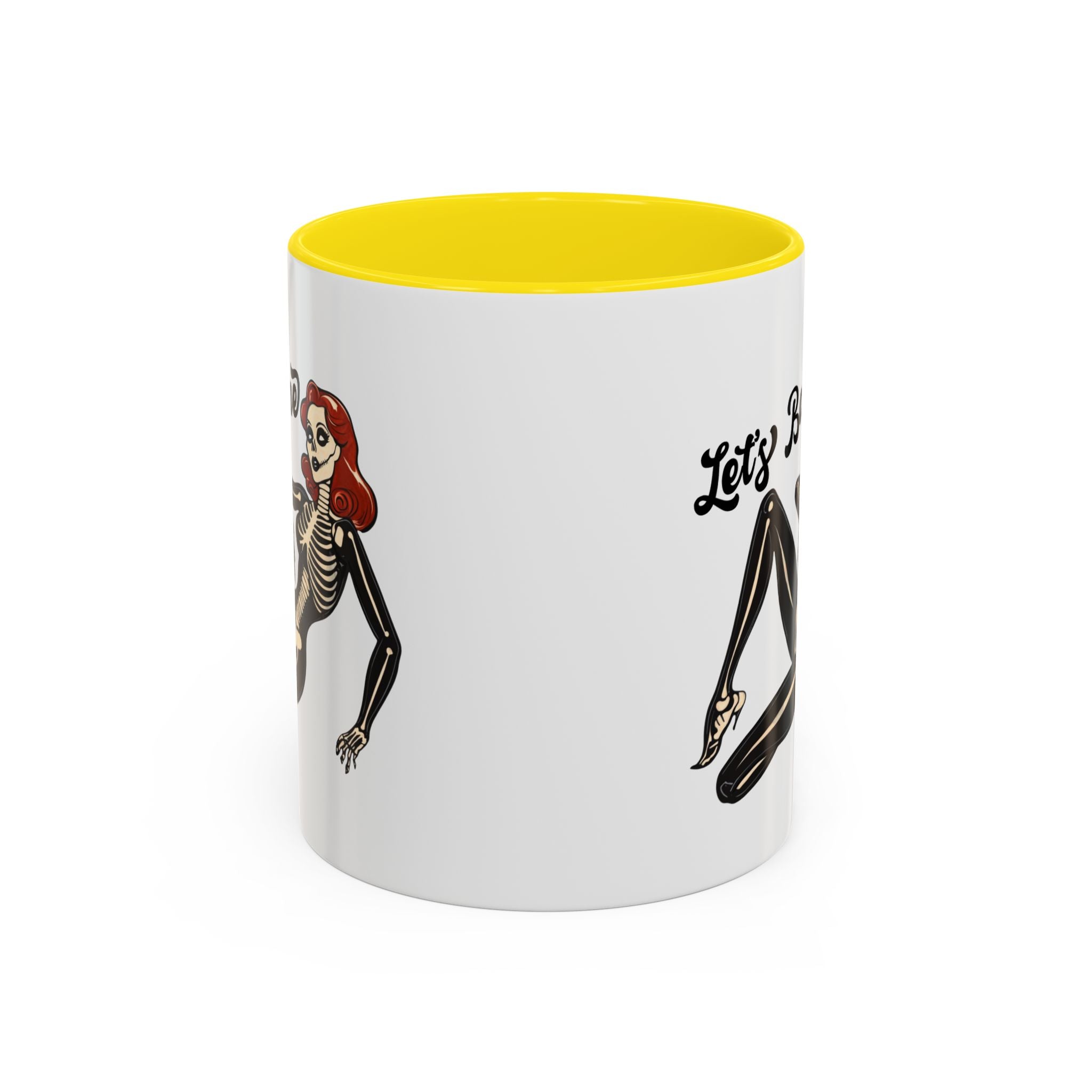 Spooky Skeleton Mug - Let's Bone, Halloween Gift, Gothic Coffee Cup, Unique Home Decor, Fun Drinkware