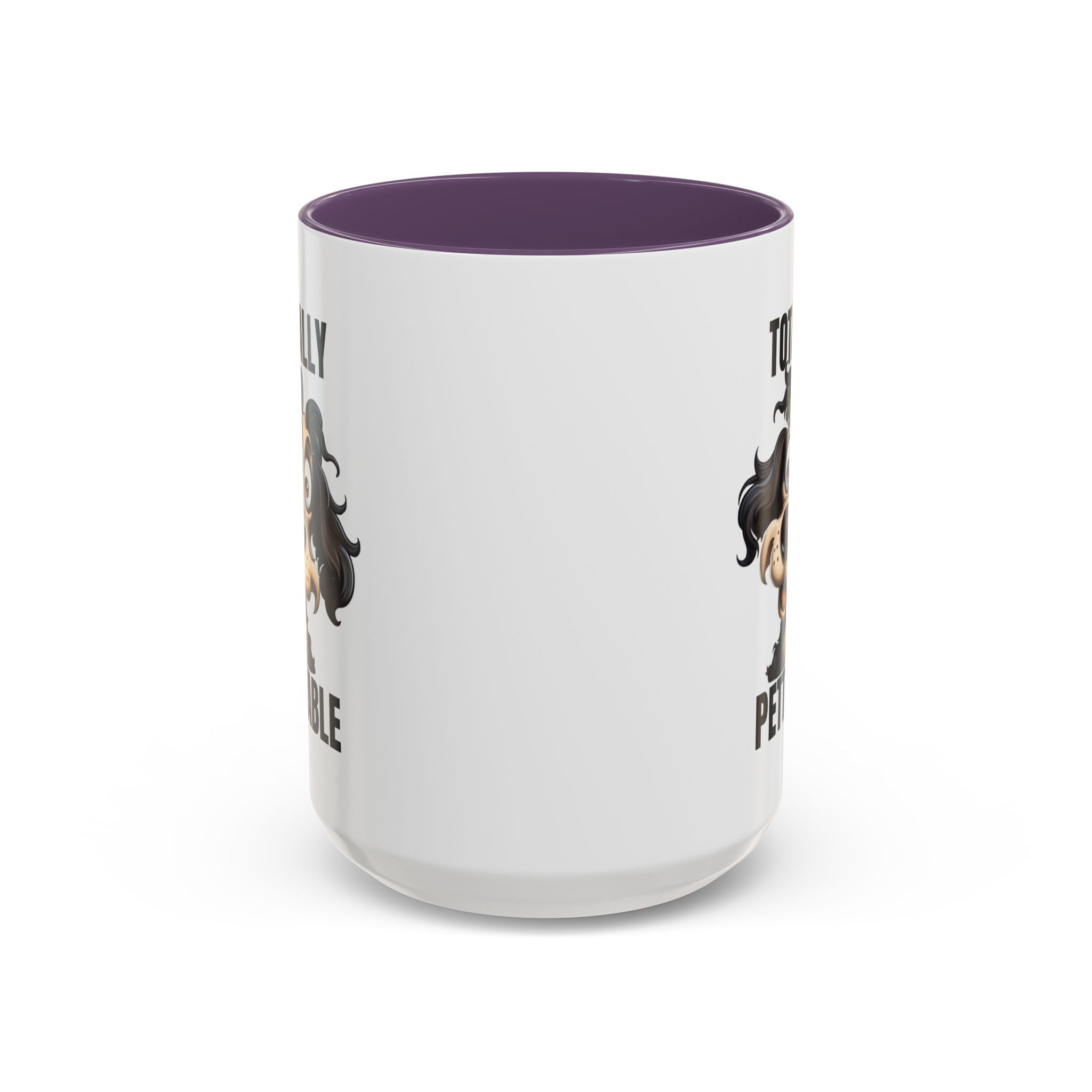Totally Pettable Coffee Mug, Dog Lover Gift, Animal Print Mug, Funny Pet Mug, Customizable Coffee Cup, Gift for Pet Owners