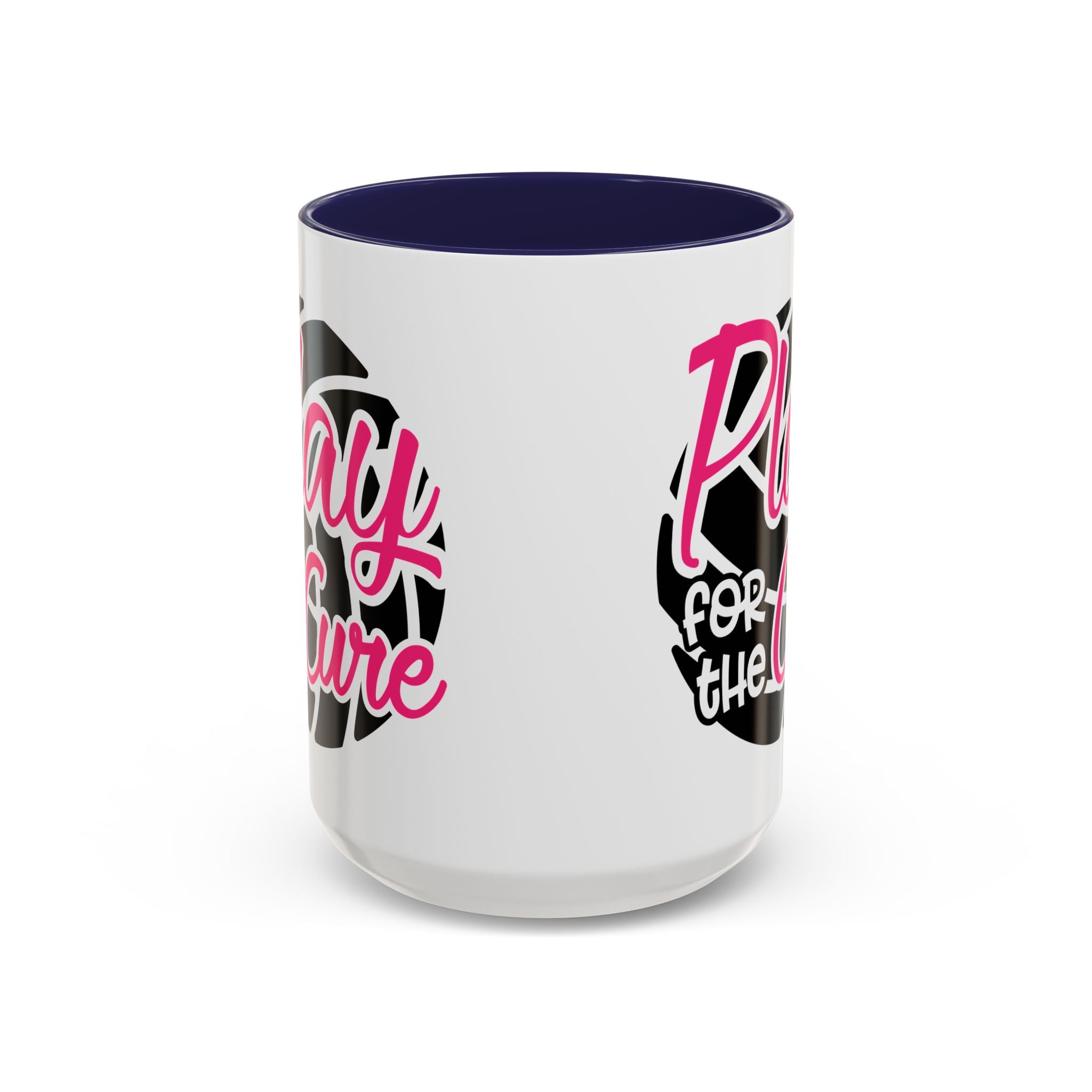 Volleyball  Coffee Mug, Play for the Cure Cup, Sports Gift , Athletes, Cancer Awareness, Inspirational Mug