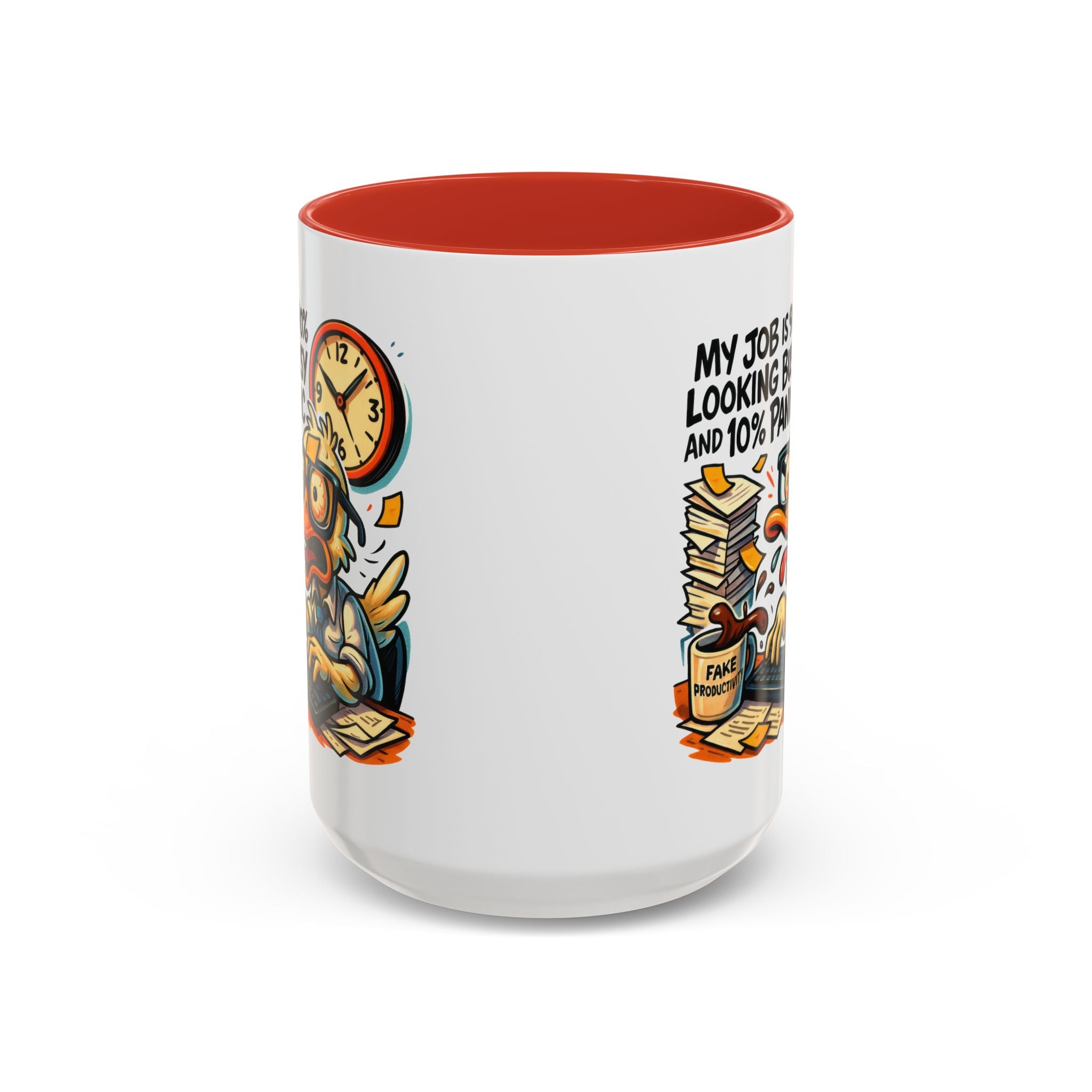 Funny Office Duck Coffee Mug | Perfect Gift for Office Workers, Desk Jokes, Humor, Funny Barista Mug, Creative Gift Idea