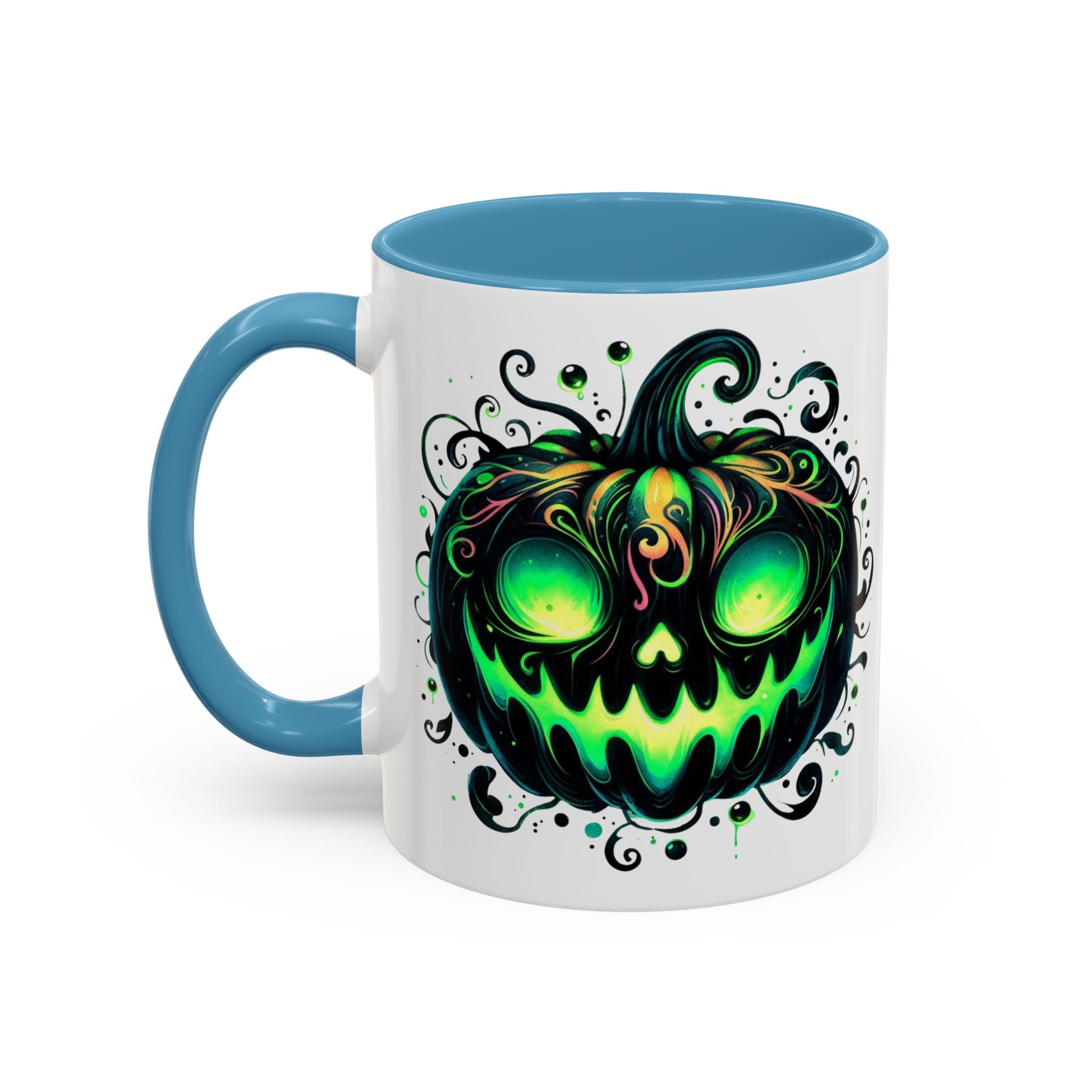 Spooky Pumpkin Accent Coffee Mug – Perfect for Halloween Lovers