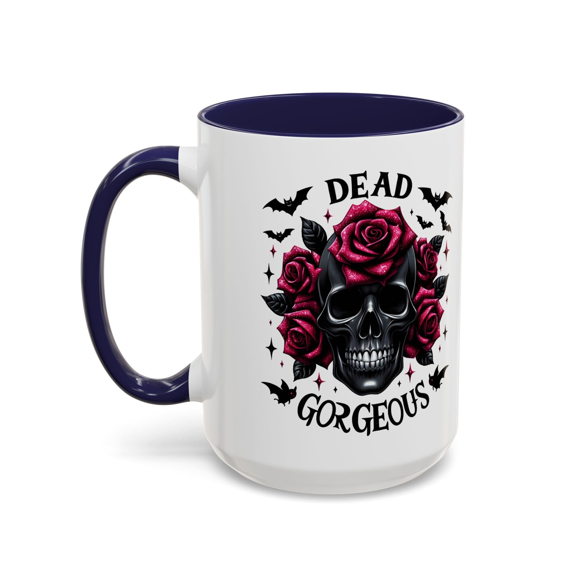 Gothic Skull Coffee Mug - Dead Gorgeous Design halloween horror art goth
