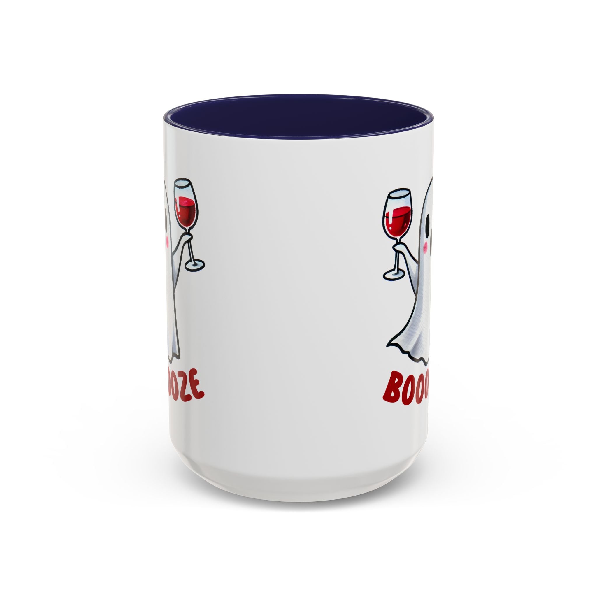 Boozy Ghost Accent Coffee Mug | Funny Halloween Tea Cup, Spooky Gift, Halloween Decor, Ghost Mug for Parties, Unique Drinkware