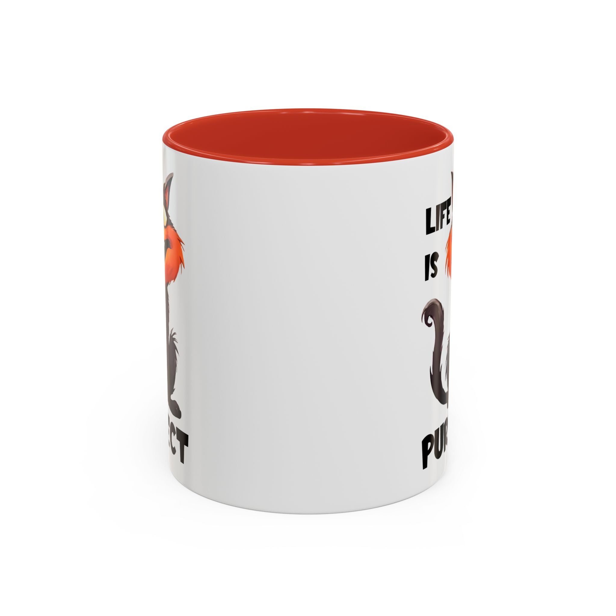 Purrfect Cat Accent Coffee Mug, Cat Lover Gift, Funny Drinkware, Cute Kitchen Accessory, Pet Owner Mug, Unique Gift Idea