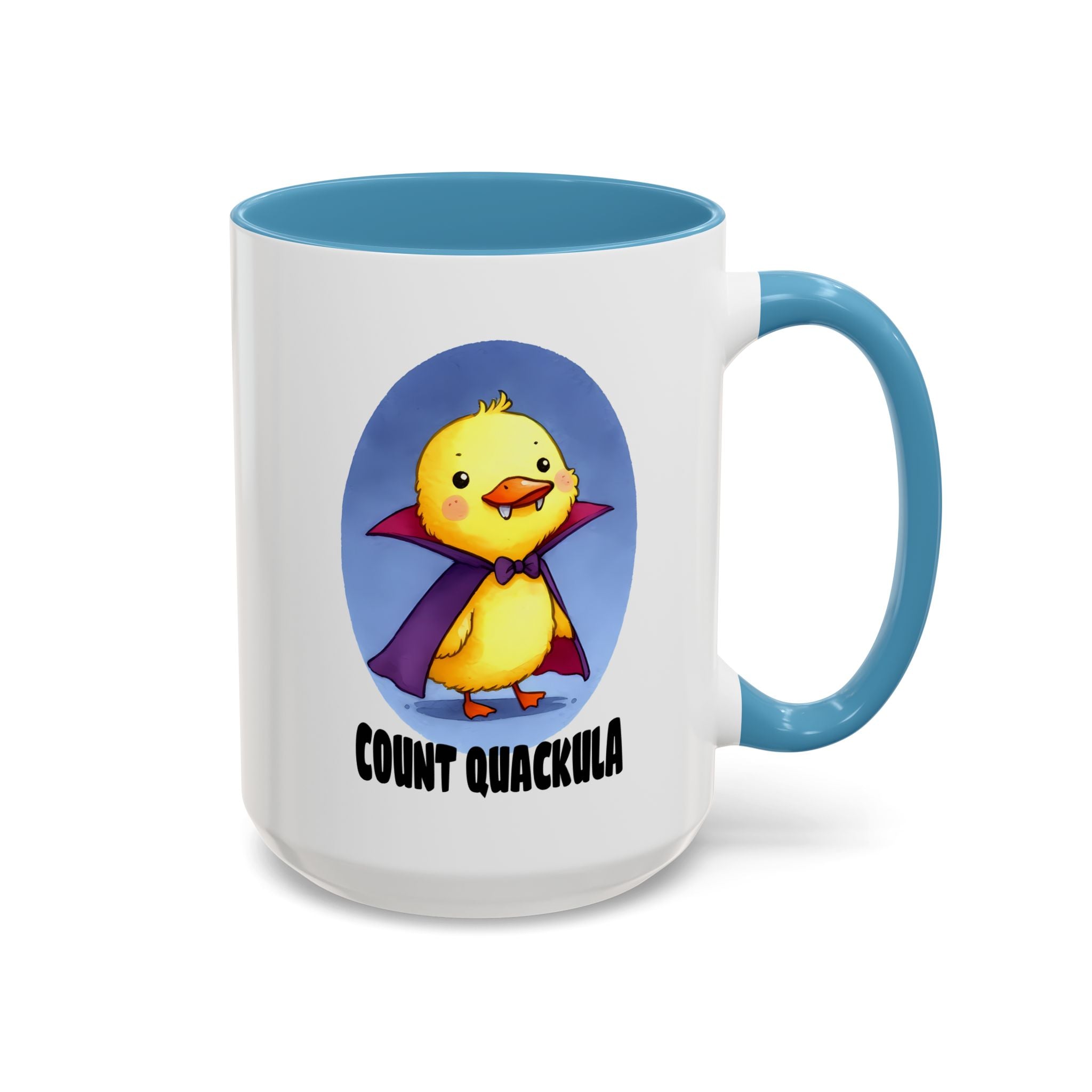 Cute Count Quackula Accent Coffee Mug - Adorable Gift for Coffee Lovers, Halloween Decor, Chick Collectors, Quirky Kitchen