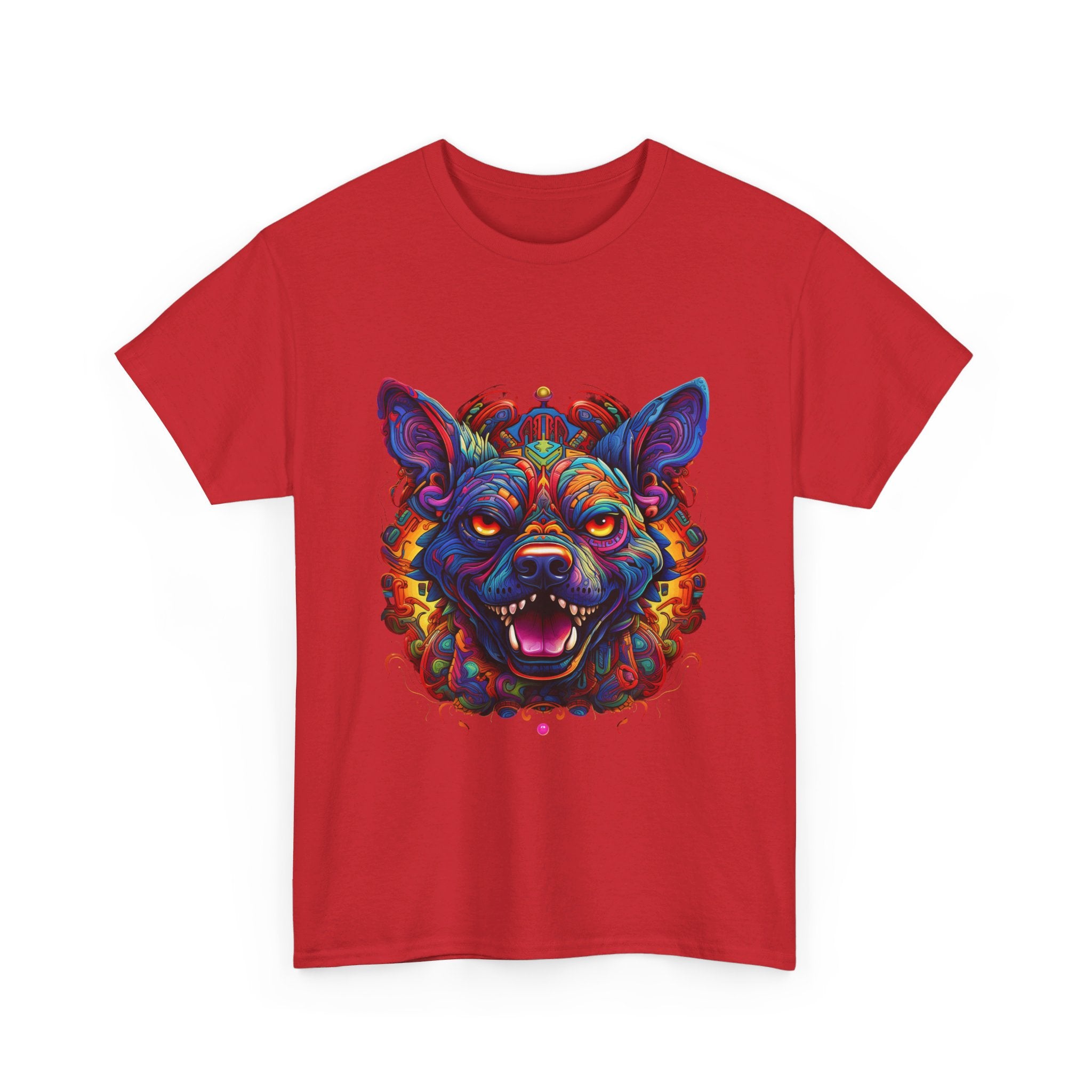 psychedelic dog psycho dog crazy classic  apparel t shirt