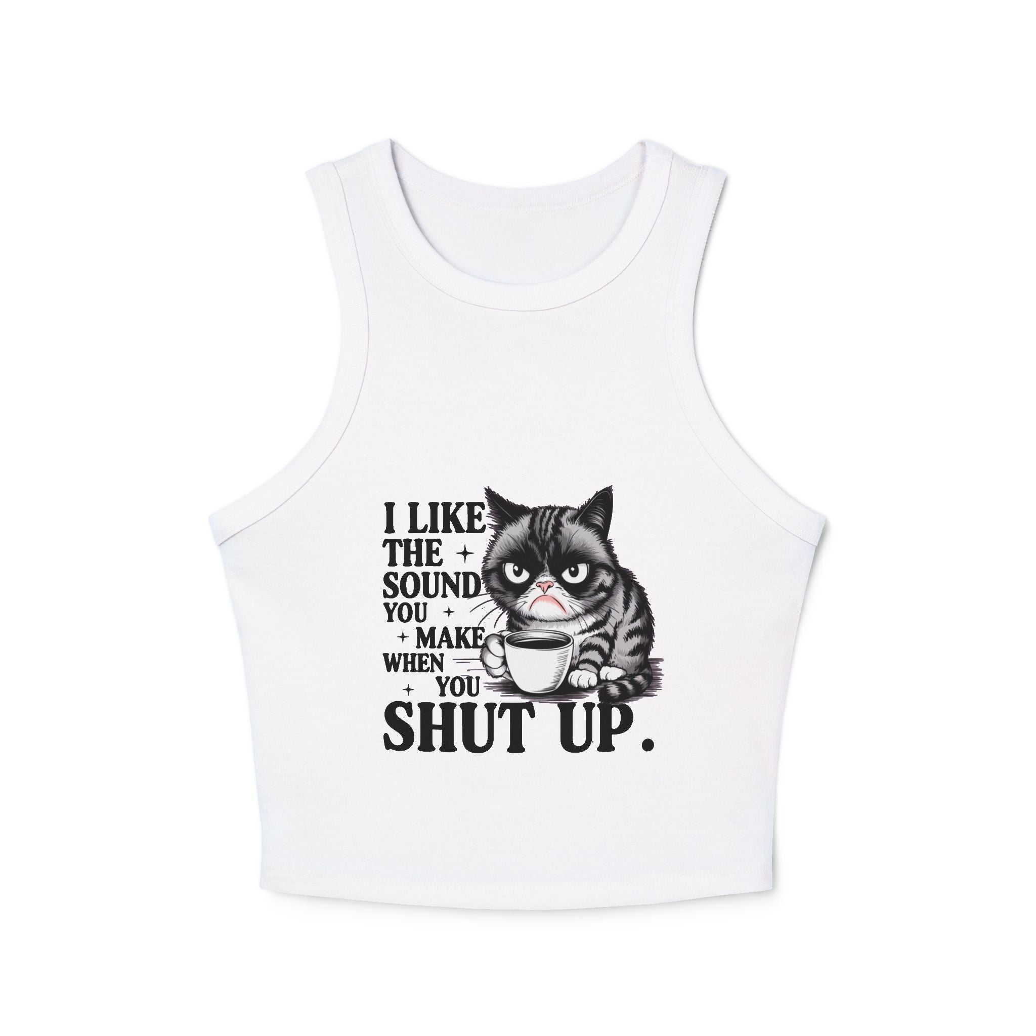 Funny Cat Tank Top, Cute Cat Lover Gift, Summer Crop Top, Pet Humor Shirt, Gift for Cat Owners, Casual Summer Wear