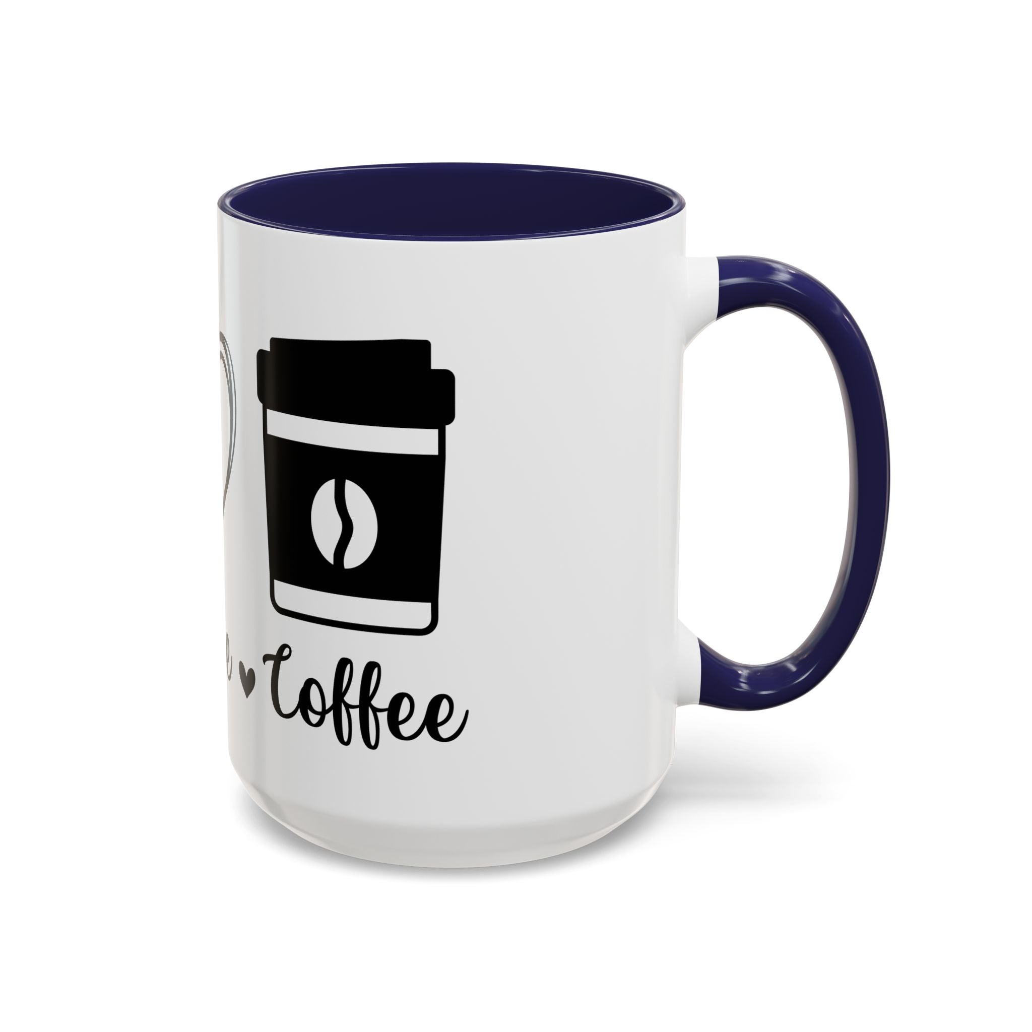 peace love coffee Accent Coffee Mug (11, 15oz)