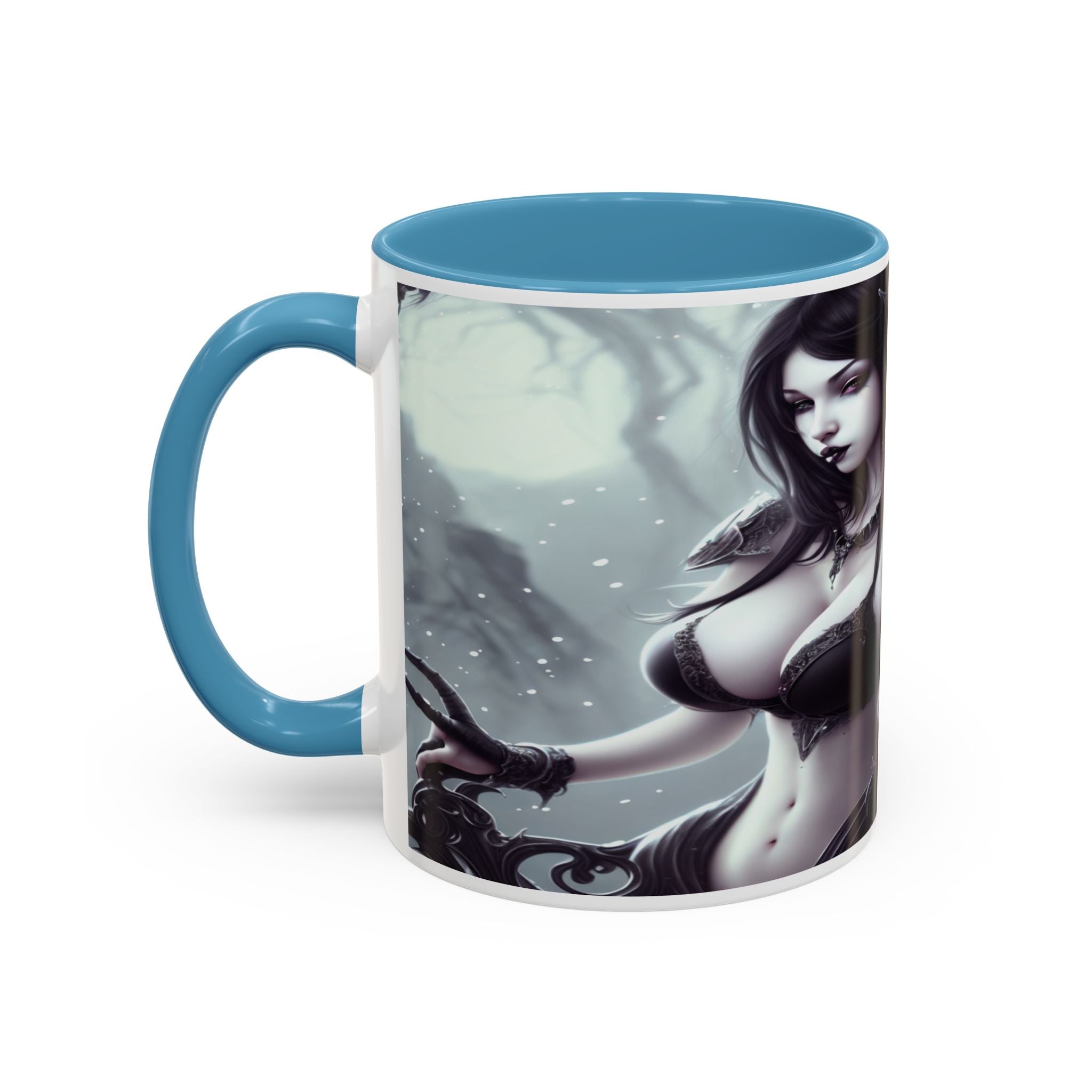 sexy busty woman Gothic Fantasy Coffee Mug – 11oz & 15oz Sculpted Design horror art