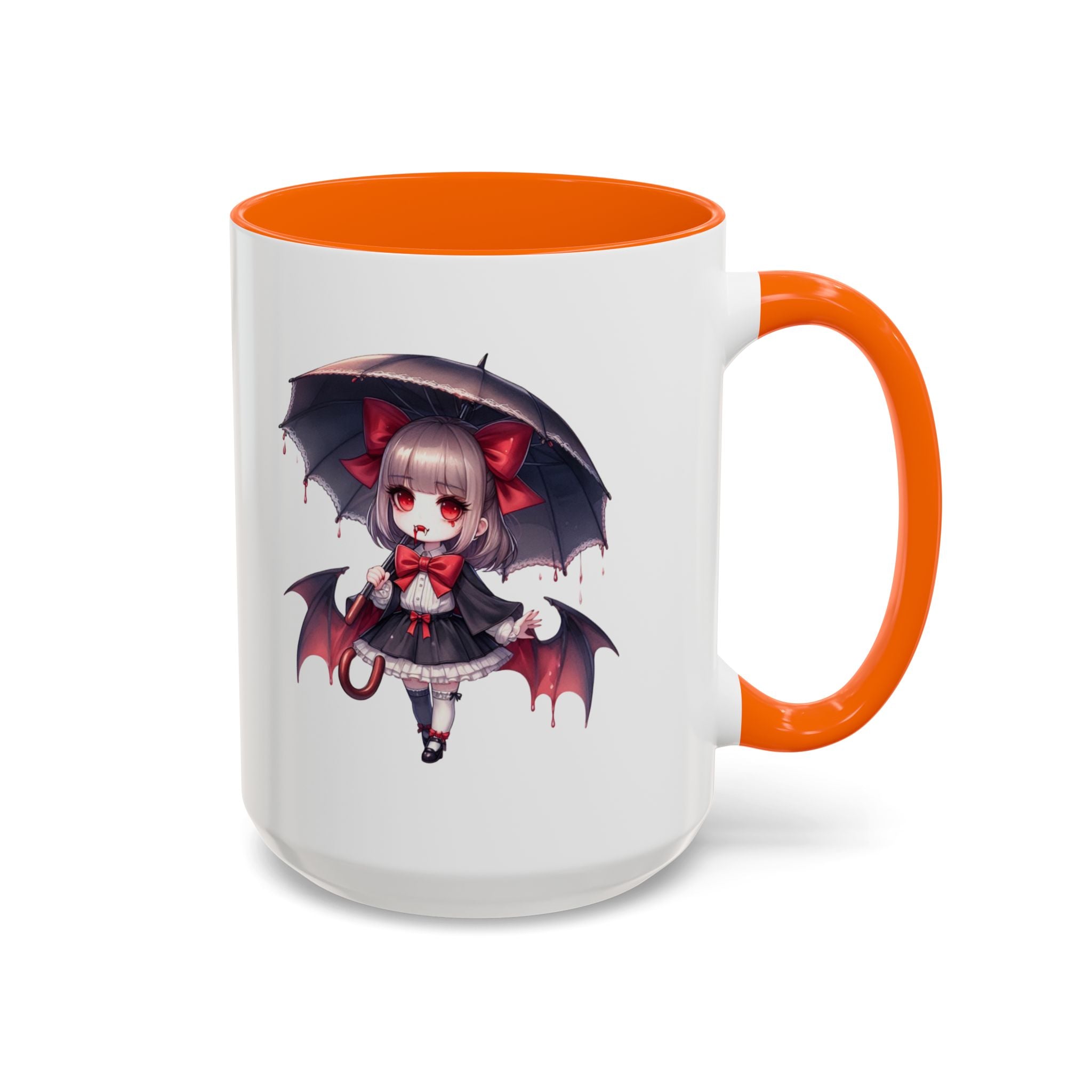 Gothic vampire girl  horror art Accent Coffee Mug (11, 15oz)