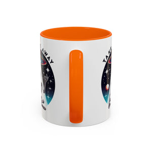 Galactic Skeleton Coffee Mug, Take Me Away Mug, Space-Themed Mug, Unique Gift for alien Lovers, Sci-Fi Cafe Mug