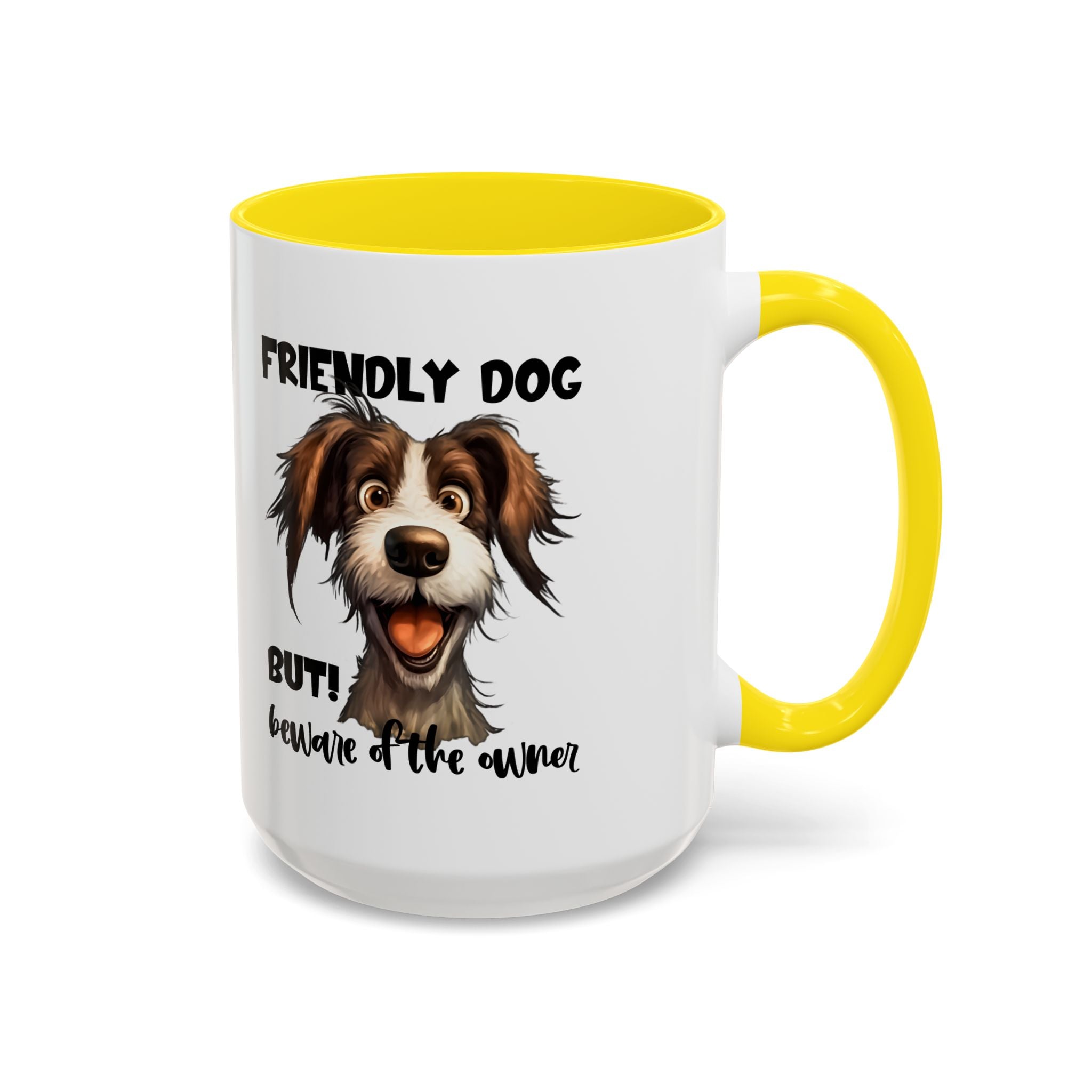Friendly Dog Owner Mug, Dog Lover Gift, Funny Coffee Cup, Pet Owner Humor, Animal Lover Present, Holiday Gift for Dog Lovers