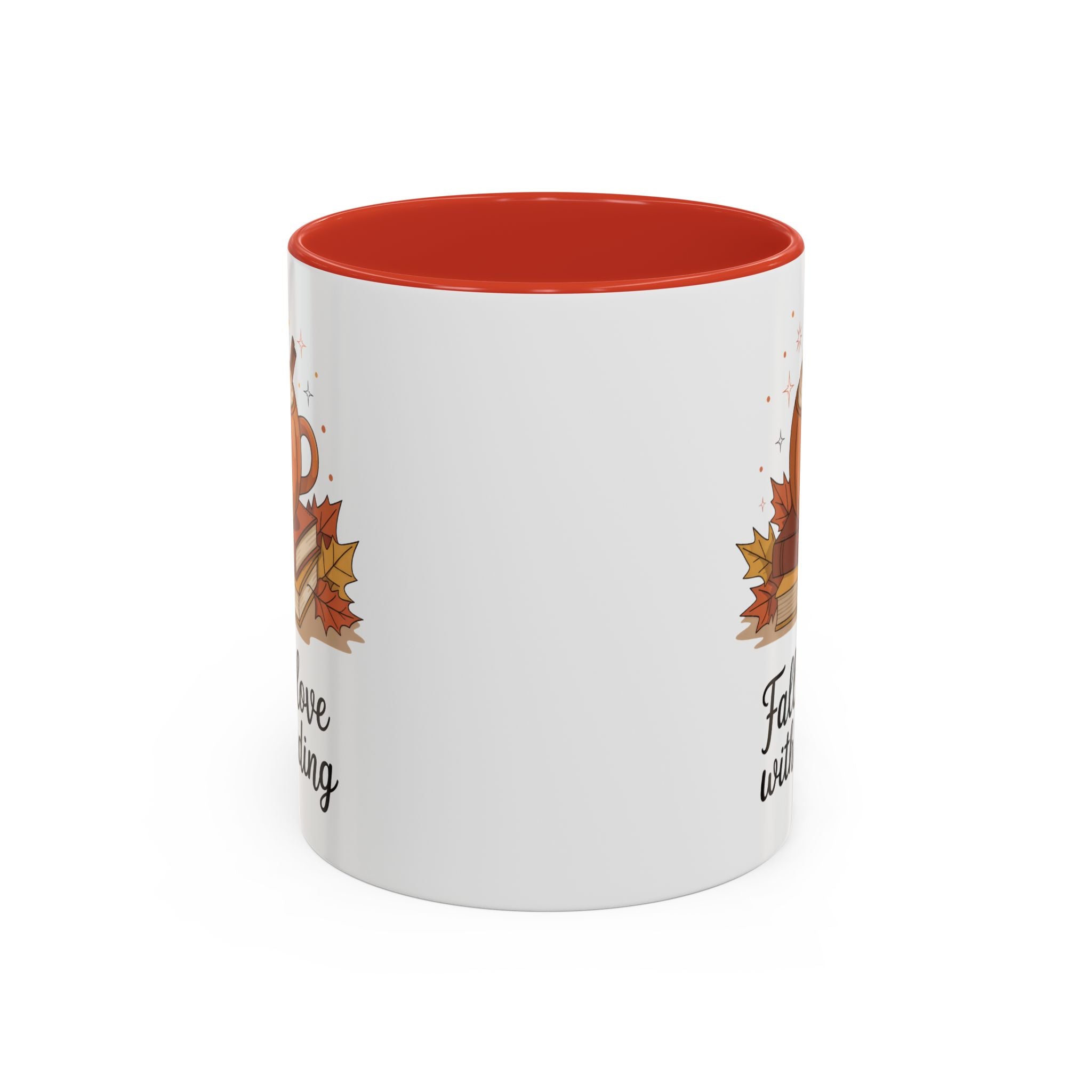 Fall-Themed Coffee Mug for Book Lovers