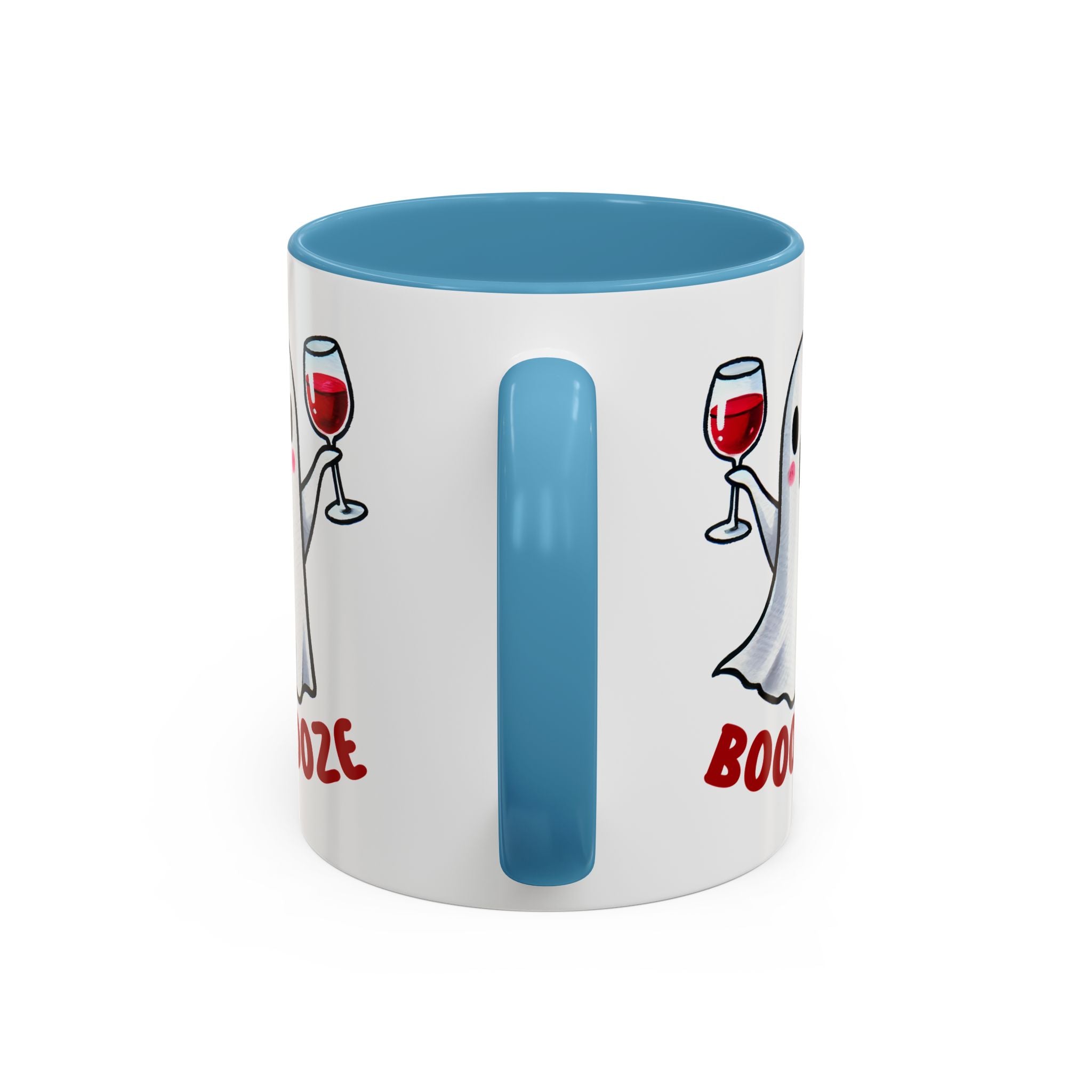 Boozy Ghost Accent Coffee Mug | Funny Halloween Tea Cup, Spooky Gift, Halloween Decor, Ghost Mug for Parties, Unique Drinkware