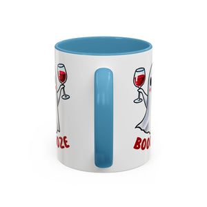 Boozy Ghost Accent Coffee Mug | Funny Halloween Tea Cup, Spooky Gift, Halloween Decor, Ghost Mug for Parties, Unique Drinkware