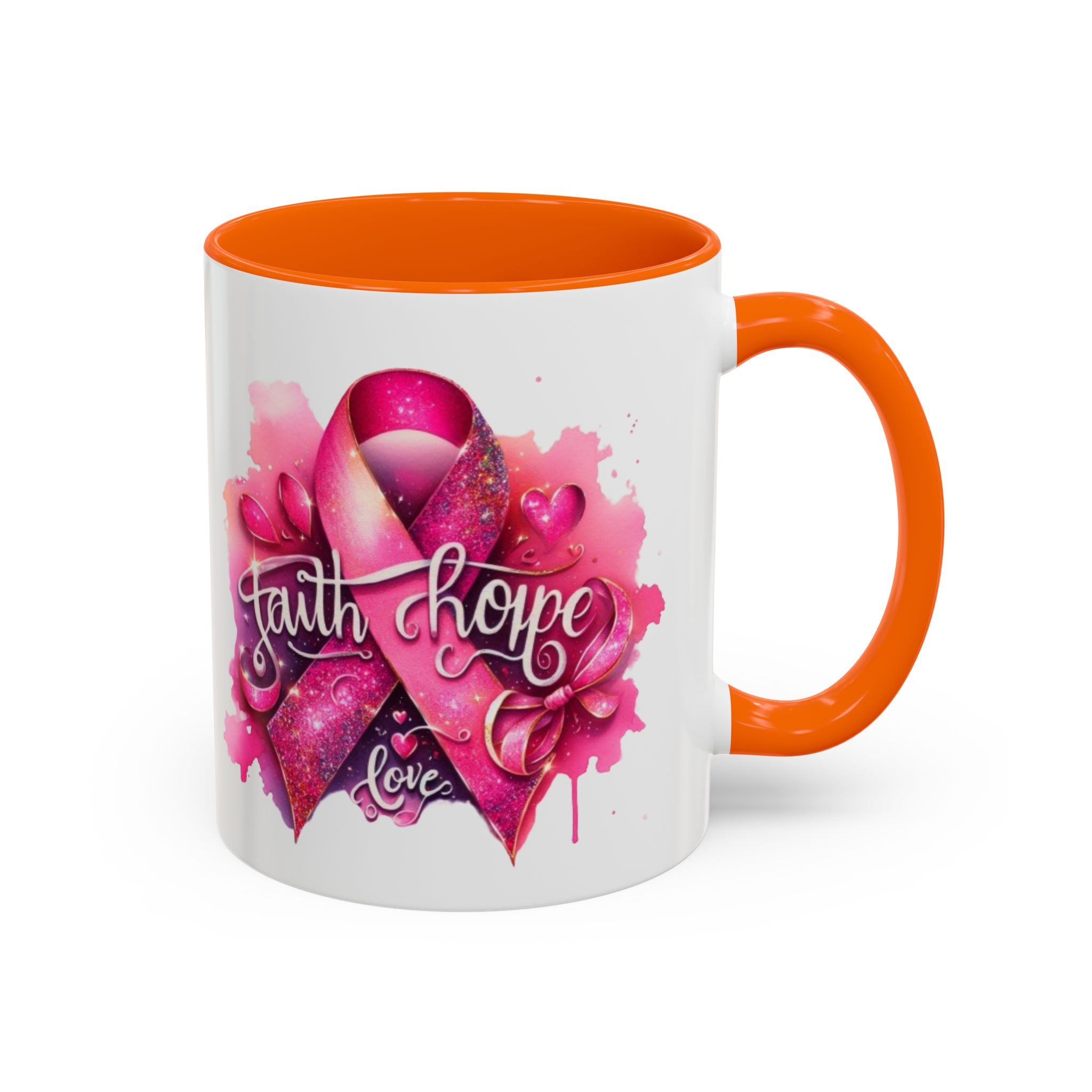 Cancer awareness Inspirational Hope & Faith and Love Coffee Mug