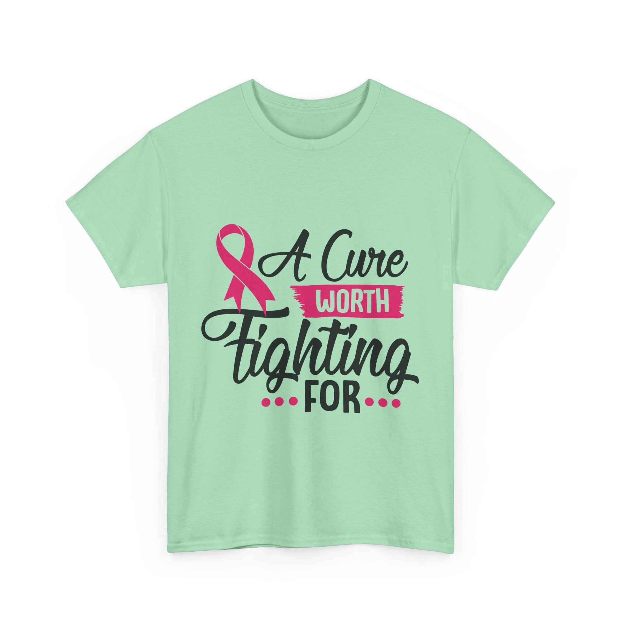 Breast Cancer Awareness Tee, A Cure Worth Fighting For Shirt, Unisex Support T-Shirt, Gift for Hope and Strength, Fundraising Apparel