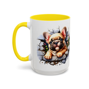 Charming Dog-Themed Coffee Mug, Perfect for Pet Lovers, Gift for Dog Owners, Cute French Bulldog Art, Ideal for Birthdays and Holidays