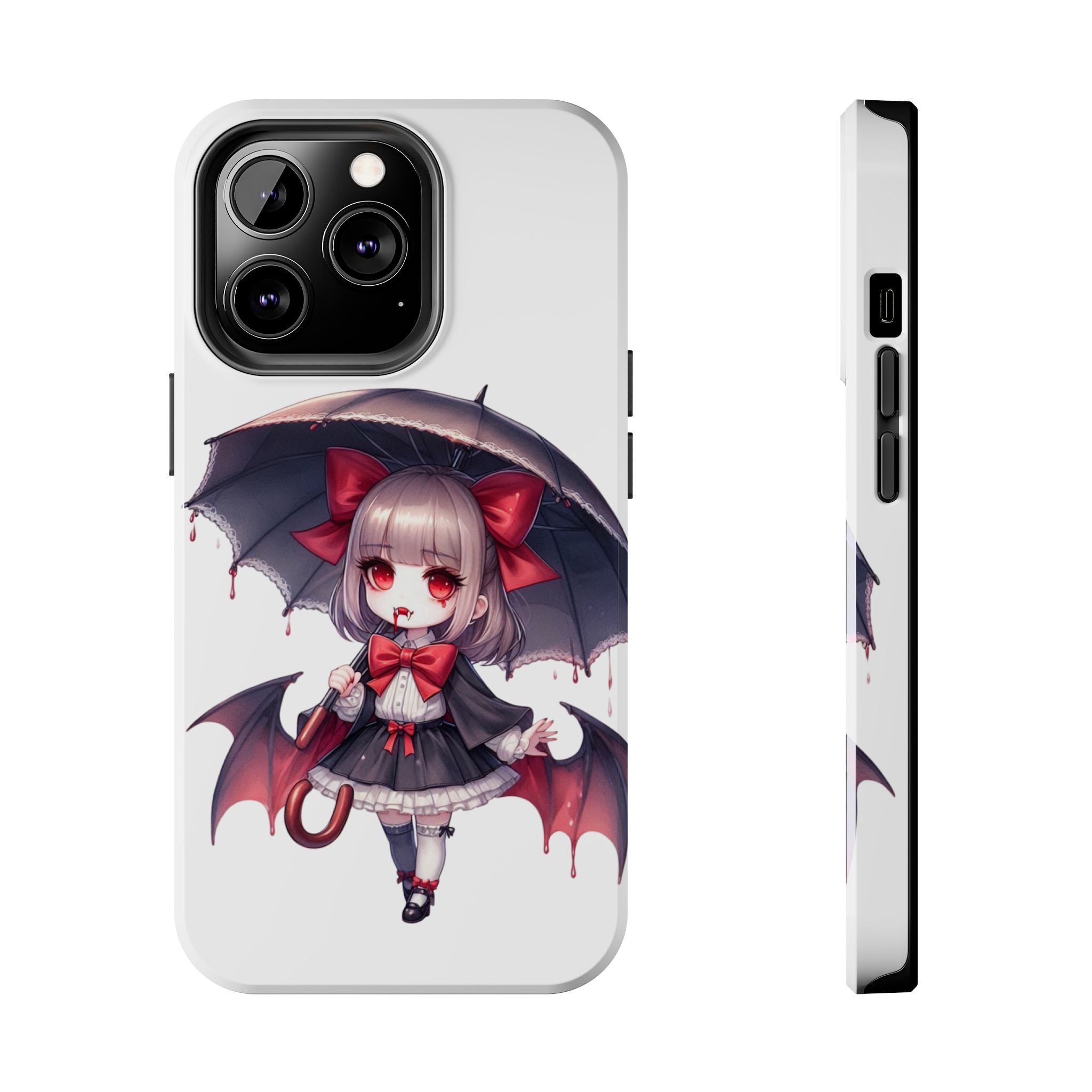 vampire girl horror art Tough Phone Cases