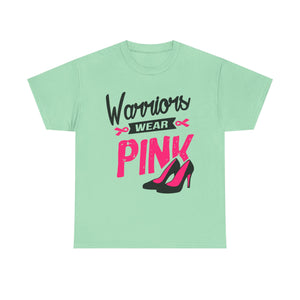 Warriors Wear Pink T-Shirt | Support Breast Cancer Awareness, Gift for Survivors, Inspirational Tee, Unisex Cotton Shirt