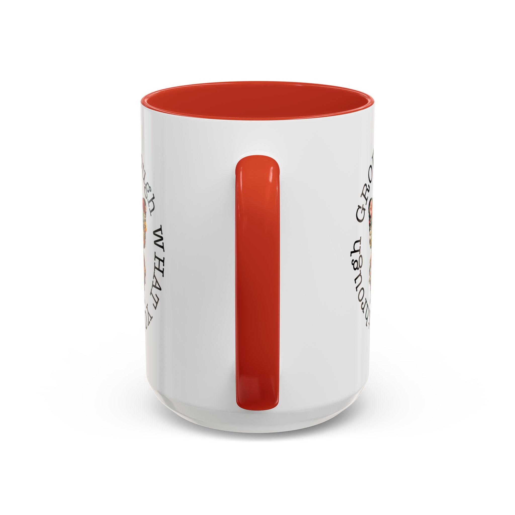 Inspirational Butterfly Coffee Mug  Grow Through What You Go Through positive vibe